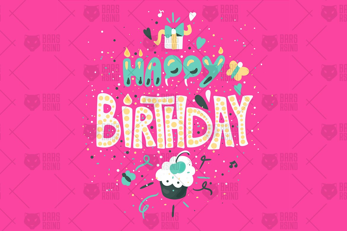 Download Фирменный стиль "Happy Birthday Greeting Card - Corporate Identity Template" / Happy Birthday Greeting Card - Corporate Identity Template - Фирменный стиль на тему графика font,calligraphy,lettering,invitation,card,type,typography,vintage,illustration,poster,design,template,sign,retro,cute,quote,greeting,food,handwritten,decorative,typographic,vector,texture,te