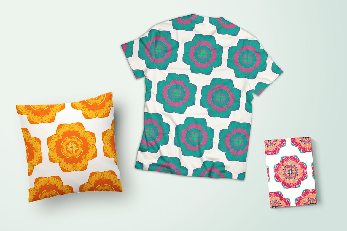 Download Pattern "240 Mandala Seamless Bundle Pattern" / 240 Mandala Seamless Bundle Pattern - Pattern на тему графика wedding,invitation,card,vintage,hand-drawn,illustration,bundle,design,template,retro,greeting,blog,packaging,fashion,elements,decorative,ornamental,vector,floral,clothing,boho,texture,fabric,