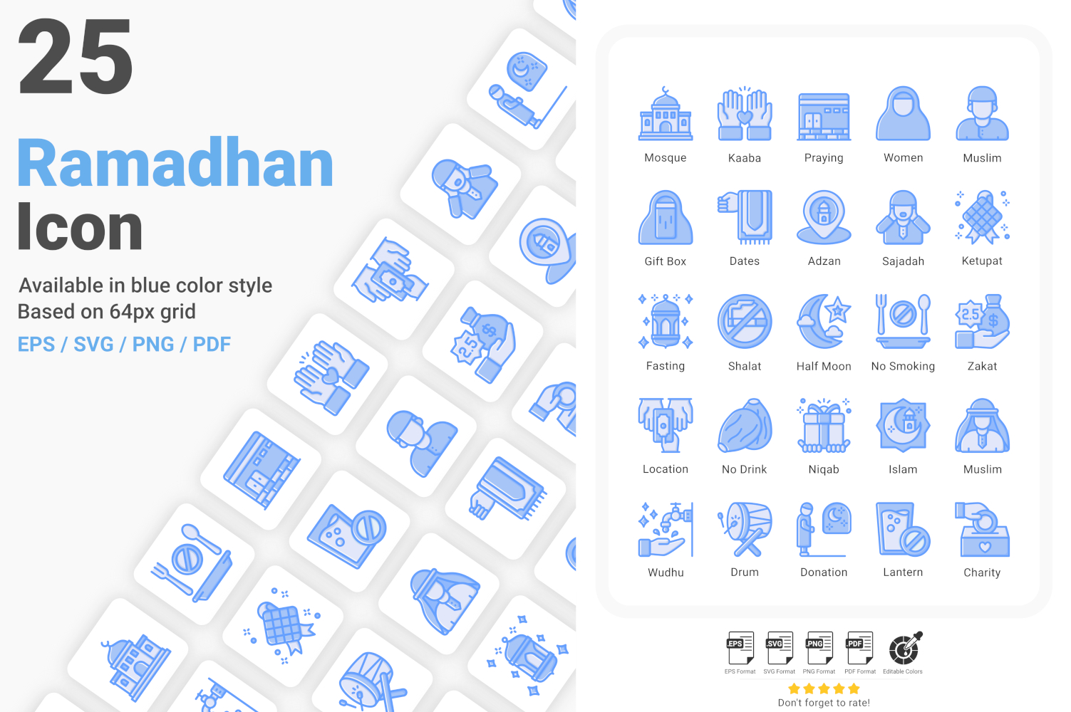 Islam Ramadhan Iconset template