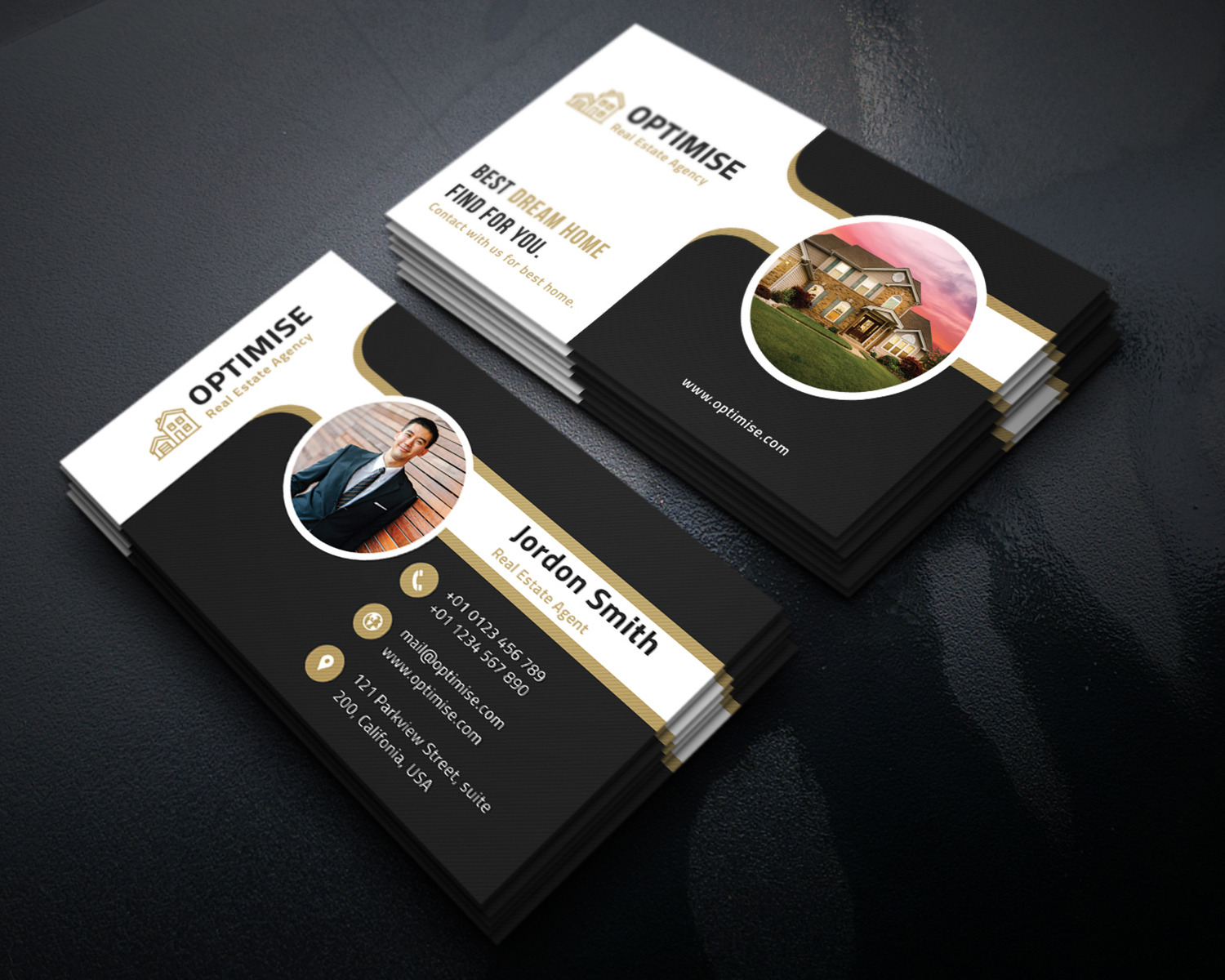 Real Estate Business Card Corporate Identity Template