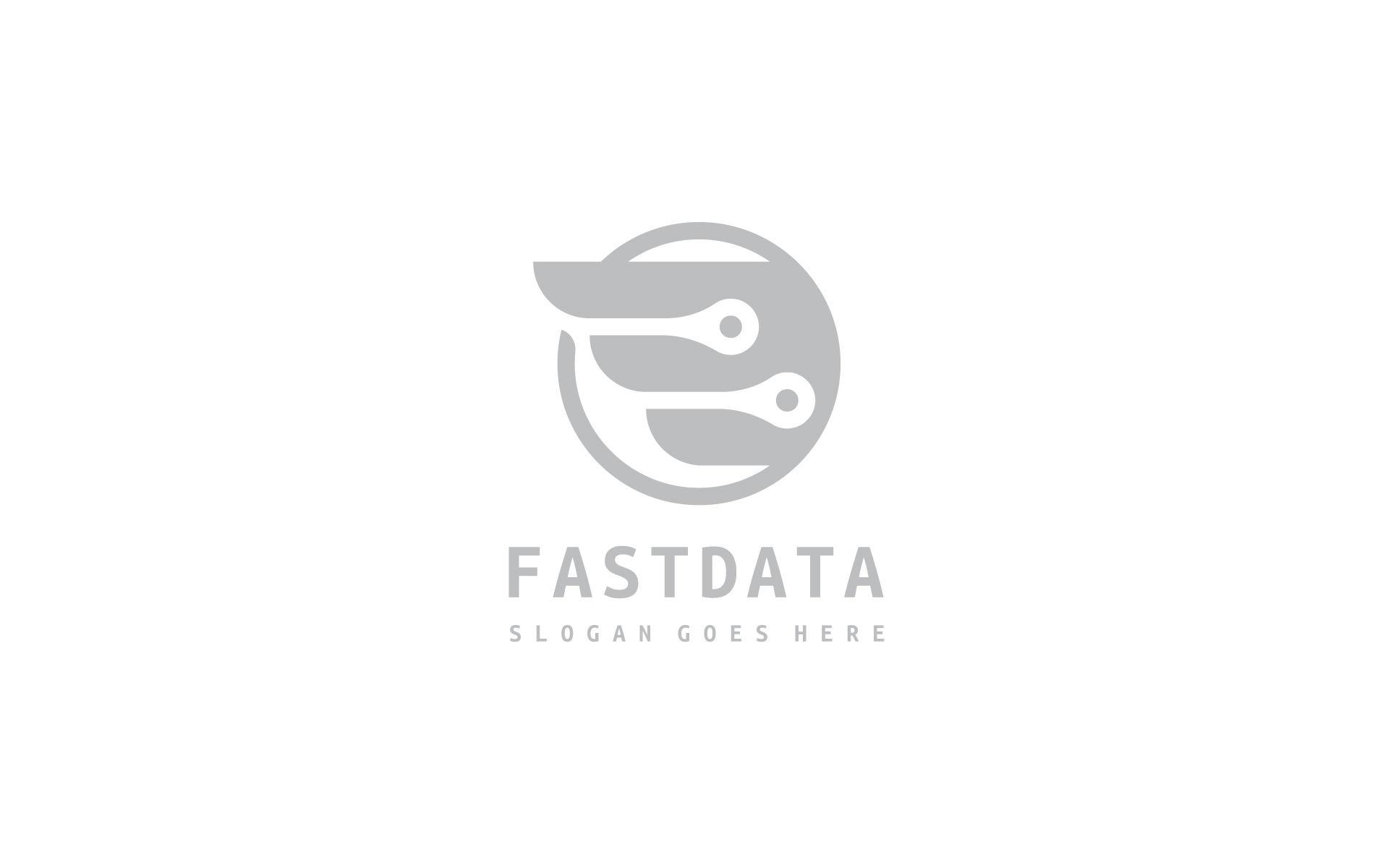 Download Шаблон логотипа "Technology Wing Fast Data" / Technology Wing Fast Data - Шаблон логотипа на тему графика airline,brand,business,company,corporation,design,digital,icon,identity,logo,media,plane,professional,simple,studio,tech