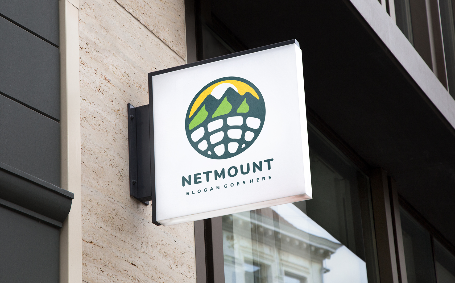 Download Шаблон логотипа "Mountains Network Logo Template" / Mountains Network Logo Template - Шаблон логотипа на тему графика camp,climbing,creative,drop,graphic,health,healthy,infinite,infinity,internet,journey,life,logo,media,mount,mountain,mountain logo,multimedia,natural,nature