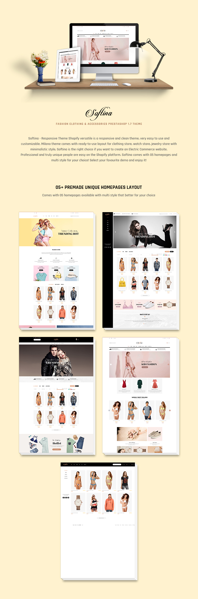 Fashion, Clothing &amp; Accessories PrestaShop Theme