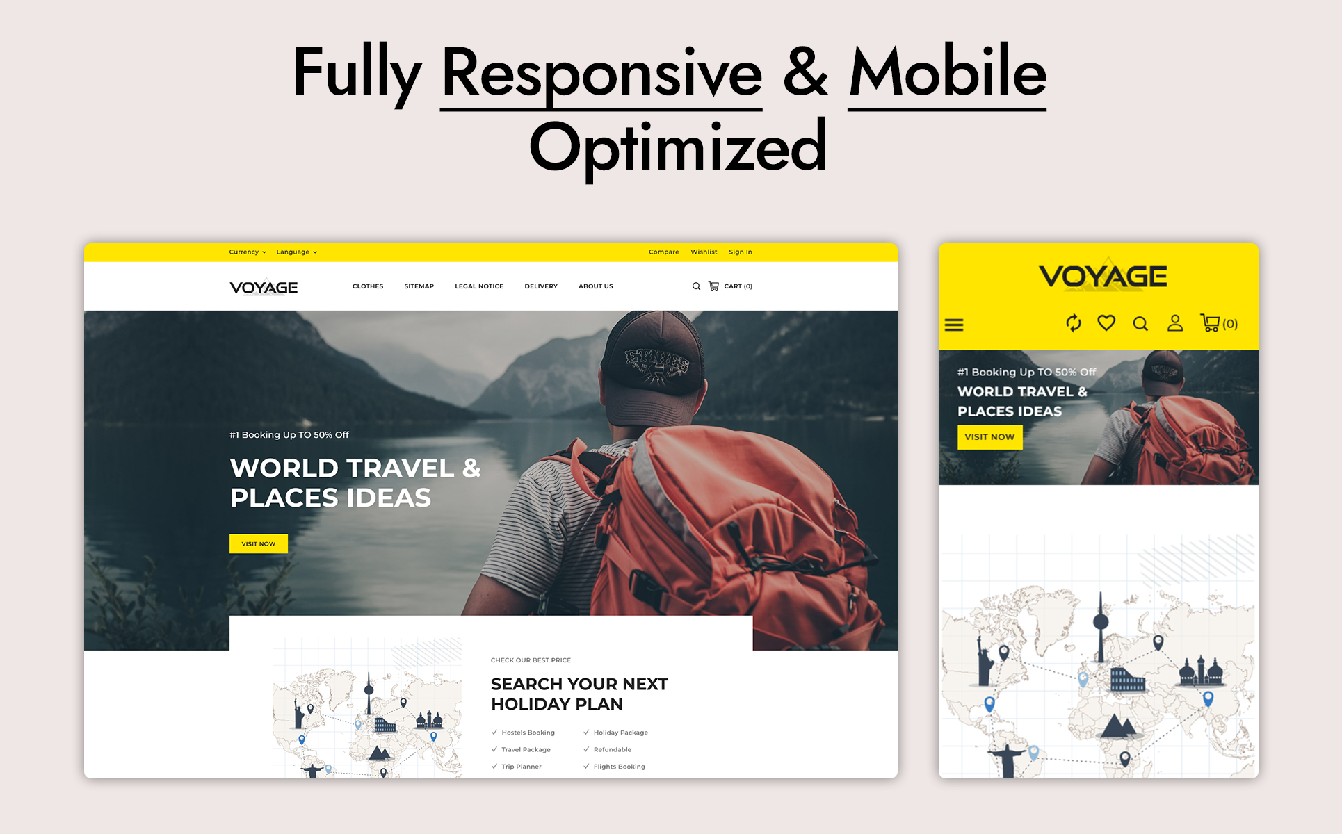 Voyage Sport and Travel Store PrestaShop Theme