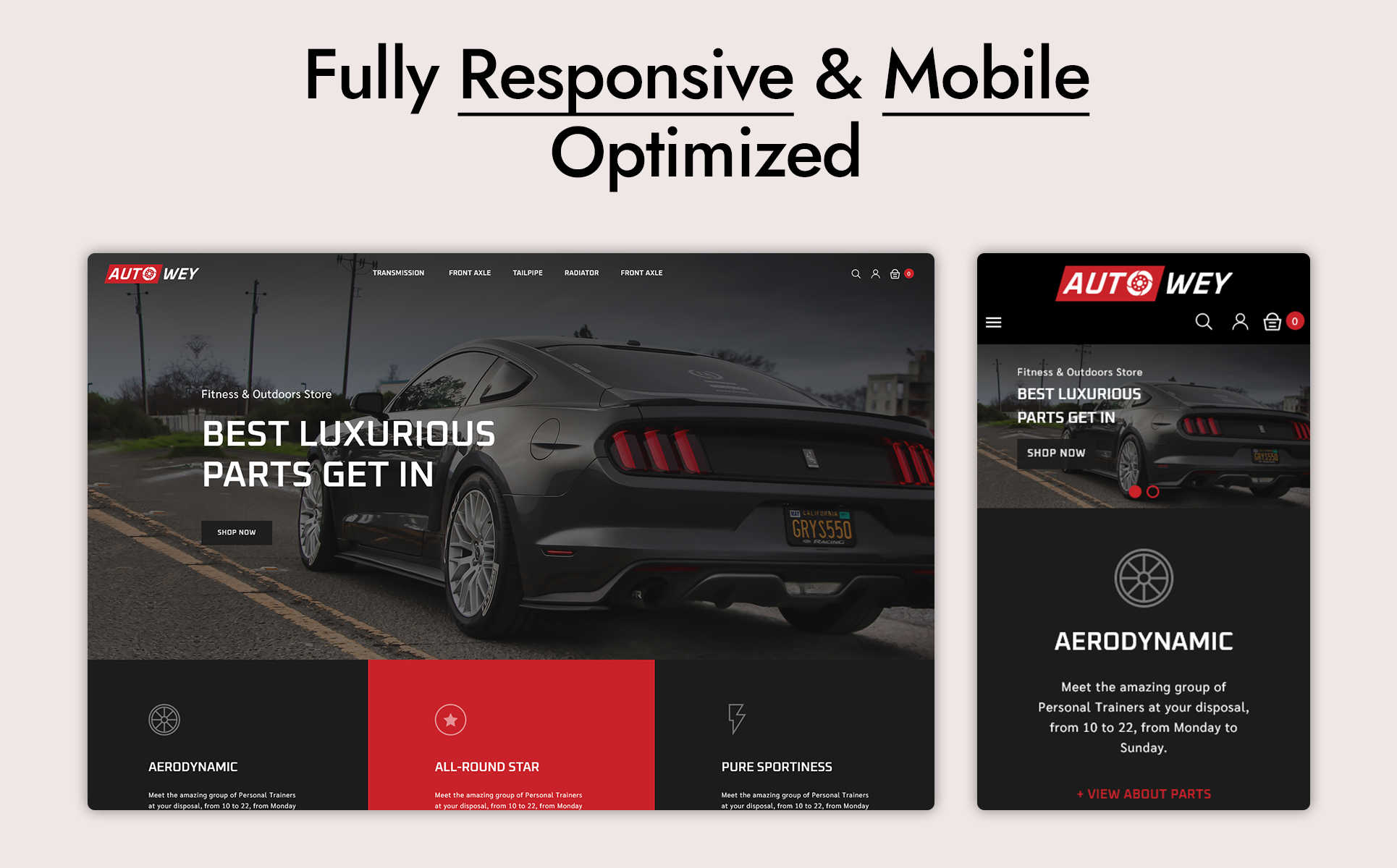 Autowey - Auto Parts Store Prestashop Theme