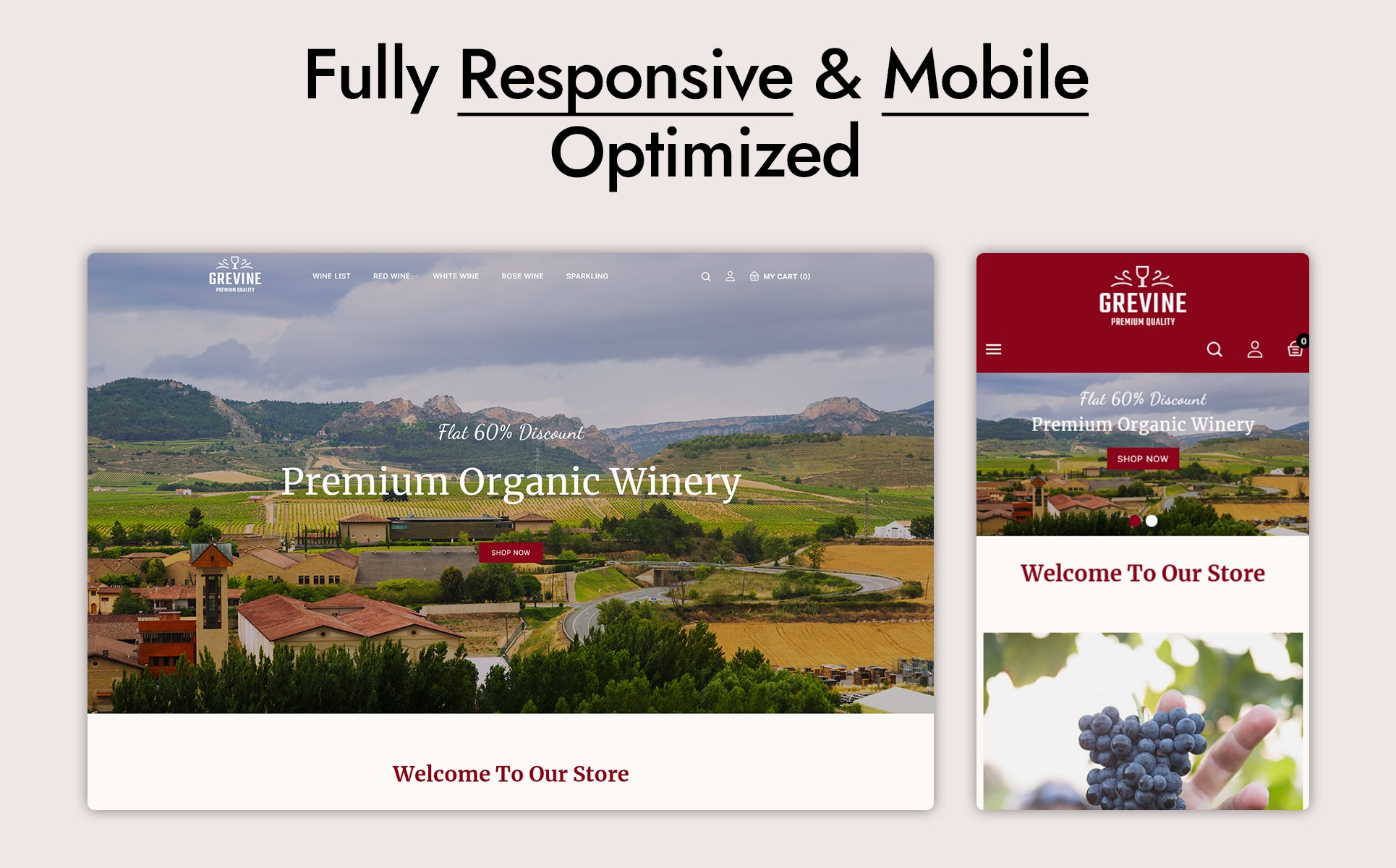Grevine- Wine and Drink Store Prestashop Theme