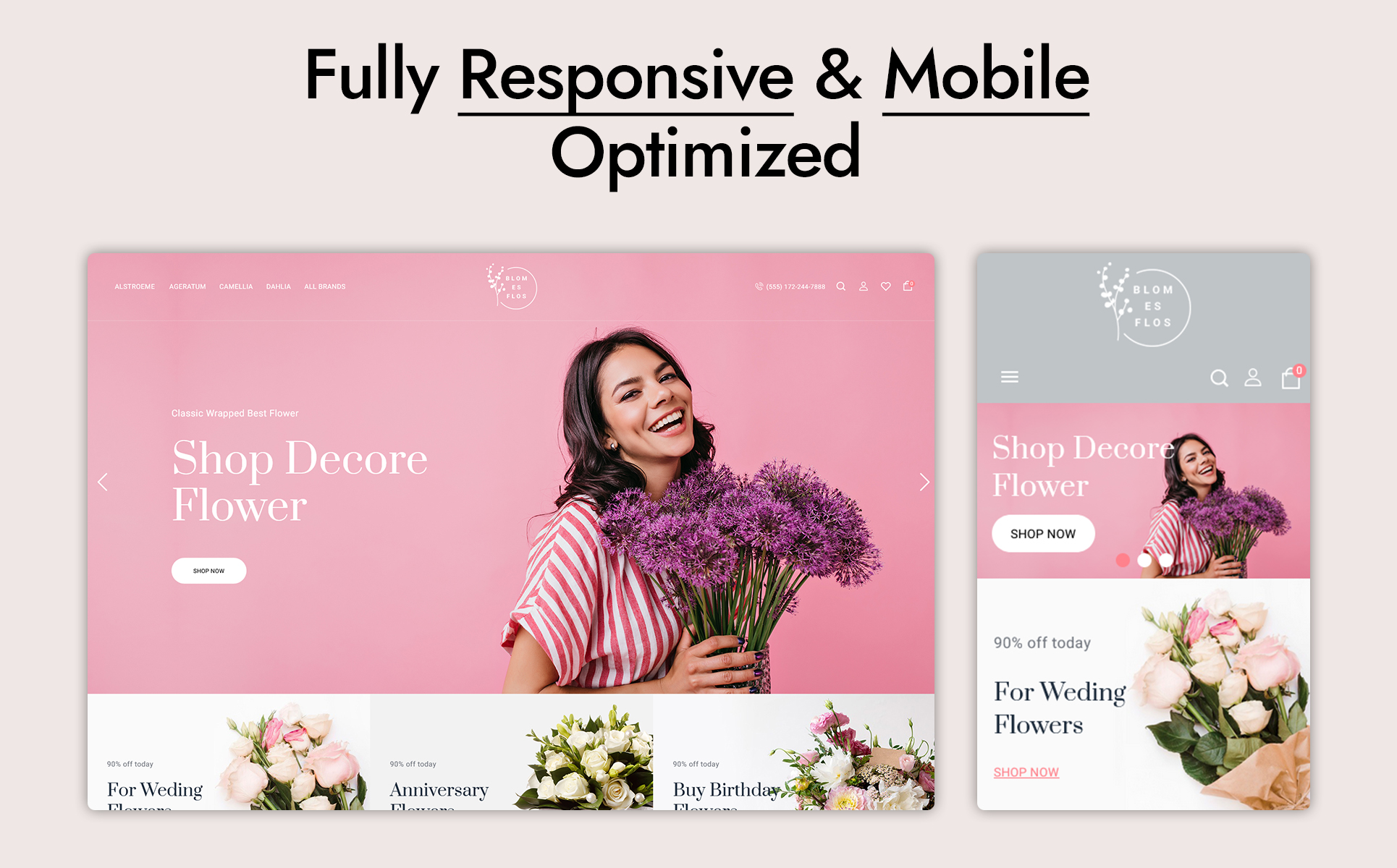 BlomesFlos- Flowers & Celebrations Store PrestaShop Theme