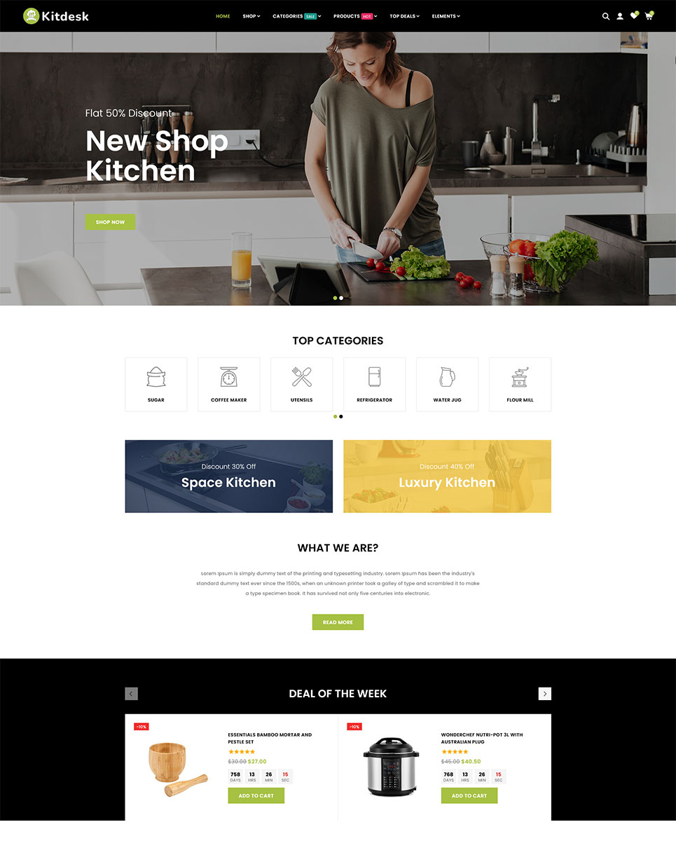 Kitdesk - Kitchen Appliance Prestashop Responsive Theme