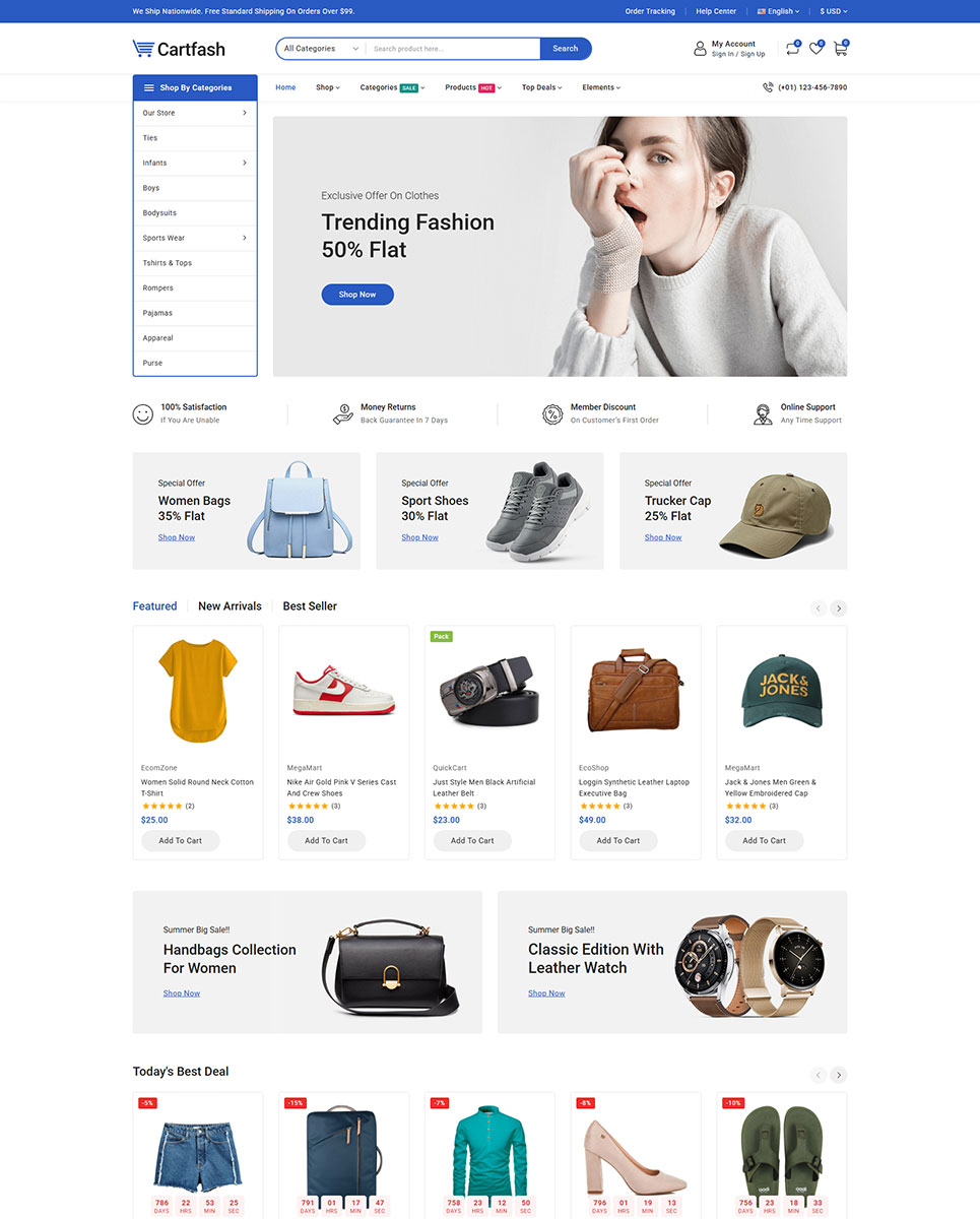 Cartfash - Mega Fashion Store Prestashop Responsive Theme