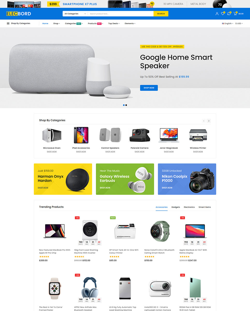 Elecbord - Mega Electronics Store Prestashop Responsive Theme