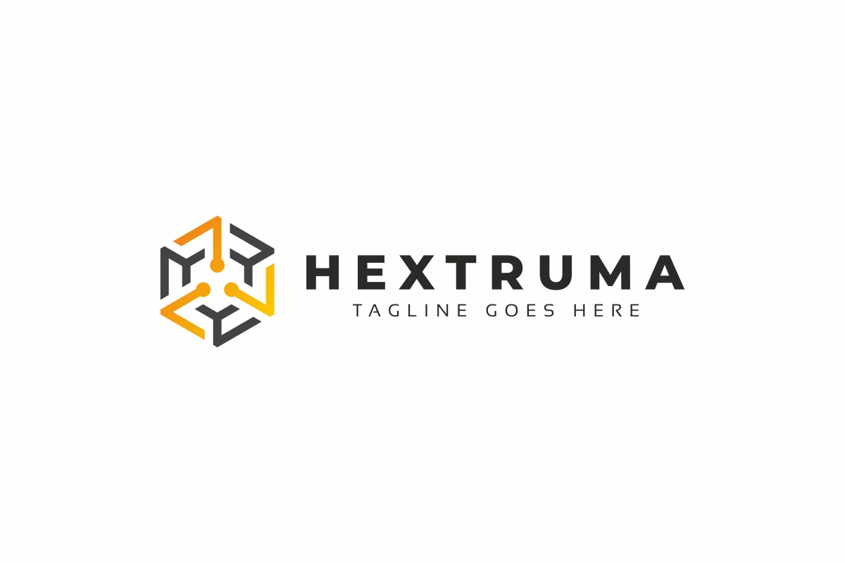 Hexagon Techno Logo Template