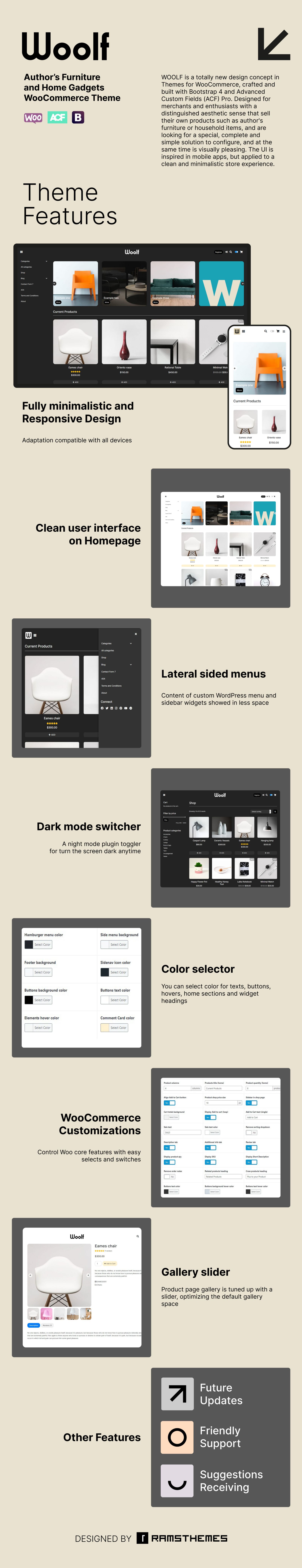 мебель и домашние гаджеты тема woocommerce