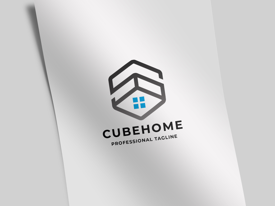 Download Шаблон логотипа "Clean Home Logo Template" / Clean Home Logo Template - Шаблон логотипа на тему графика architect,brand,branding,building,cube,design,door,hexa,home,house,interior,logo,logotype,modern,professional,template,vector,window
