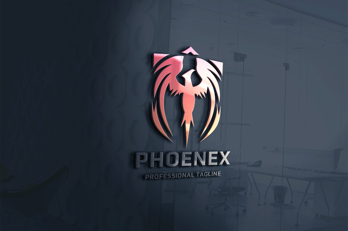 Download Шаблон логотипа "Phoenix Security Logo Template" / Phoenix Security Logo Template - Шаблон логотипа на тему графика bird,brand,branding,business,corporate,creation,creative,creativity,eagle,fire,identity,immortality,investment,life,longevity,magic,majestic,mystical,myth,phenix