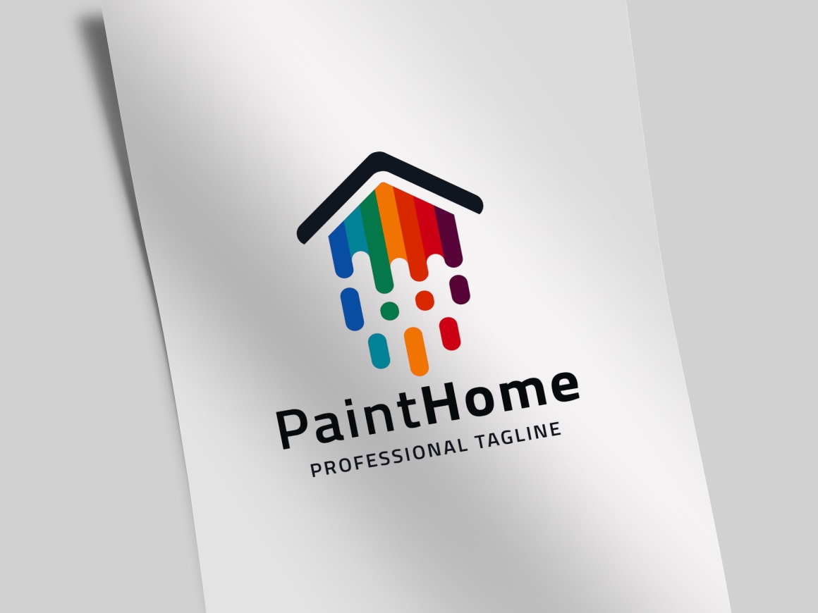 Download Шаблон логотипа "Paint Home Logo Template" / Paint Home Logo Template - Шаблон логотипа на тему графика architecture,art,artistic,blue,brush,build,building,colorful,creative,designs solution,green,home,home design interior,house,house art,house design,house paint,house painting,house painting s