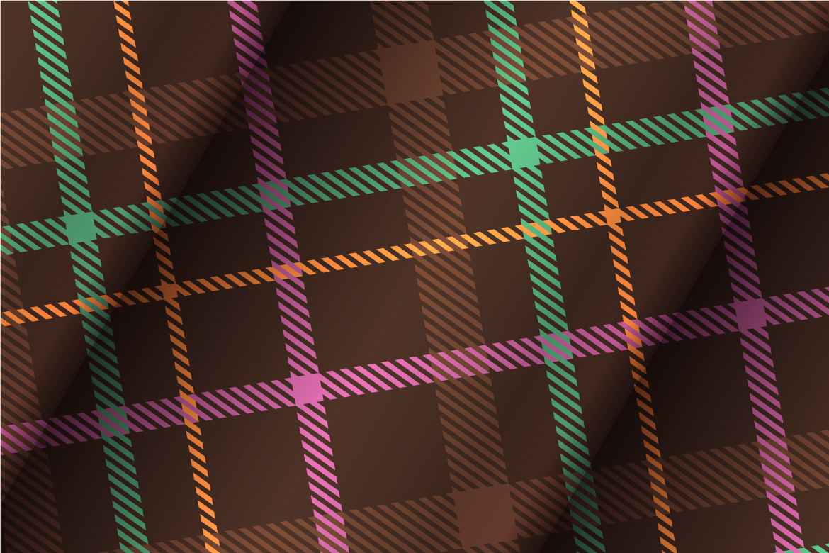 Halloween Tartan Seamless Pattern | Element PNG 22