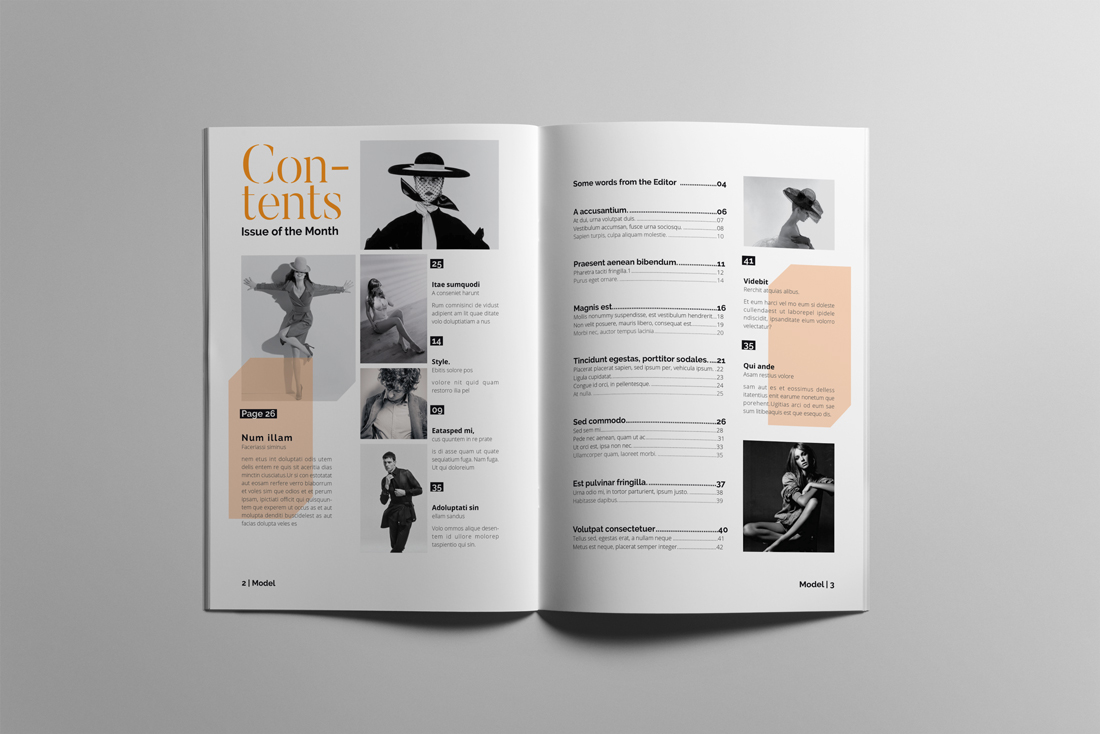 Fashion Magazine Layout A12
