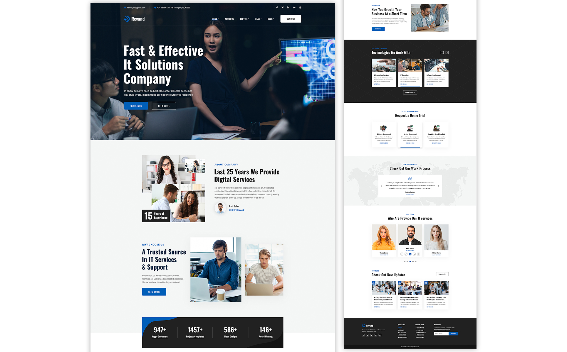 Download PSD шаблон "Revand - IT Solutions and Services PSD Template" / Revand - IT Solutions and Services PSD Template - PSD шаблон на тему графика agency,animation,app,cv,digital,digital agency,elementor,it solutions,it solutions theme,tech,tech blog,tech store,technology,technology company,technology theme,app landing,digital business,