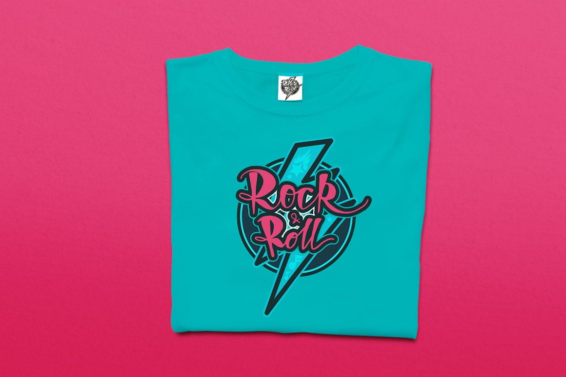 Download Иллюстрация "Rock And Roll Badge - Illustration" / Rock And Roll Badge - Illustration - Иллюстрация на тему графика rocknroll,rock,roll,illustration,music,vector,symbol,poster,grunge,vintage,design,graphic,sign,metal,retro,concert,text,banner,festival,art