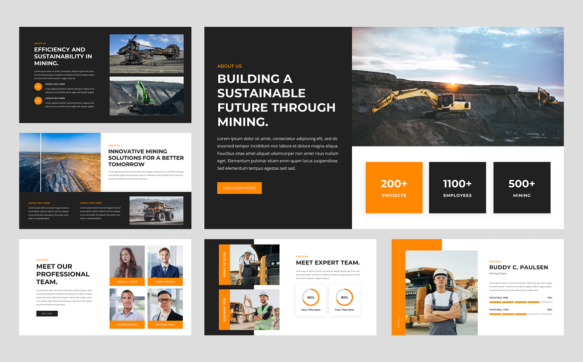 Tambang Mining Industry PowerPoint Template