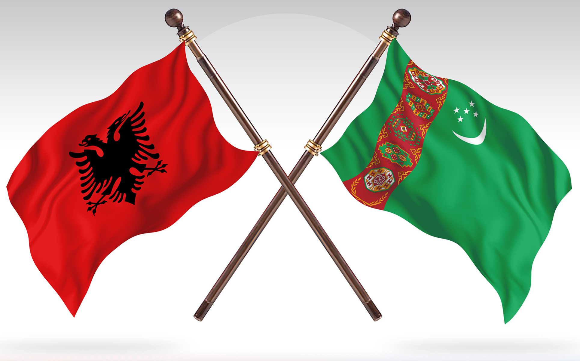 Download Иллюстрация "Albania versus Turkmenistan Two Countries Flags - Illustration" / Albania versus Turkmenistan Two Countries Flags - Illustration - Иллюстрация на тему графика national,patriotic,europe,asia,republic,map,flag,country,cartography,geography,nation,illustration,graphic,vector,state,world,isolated,symbol,border,icon