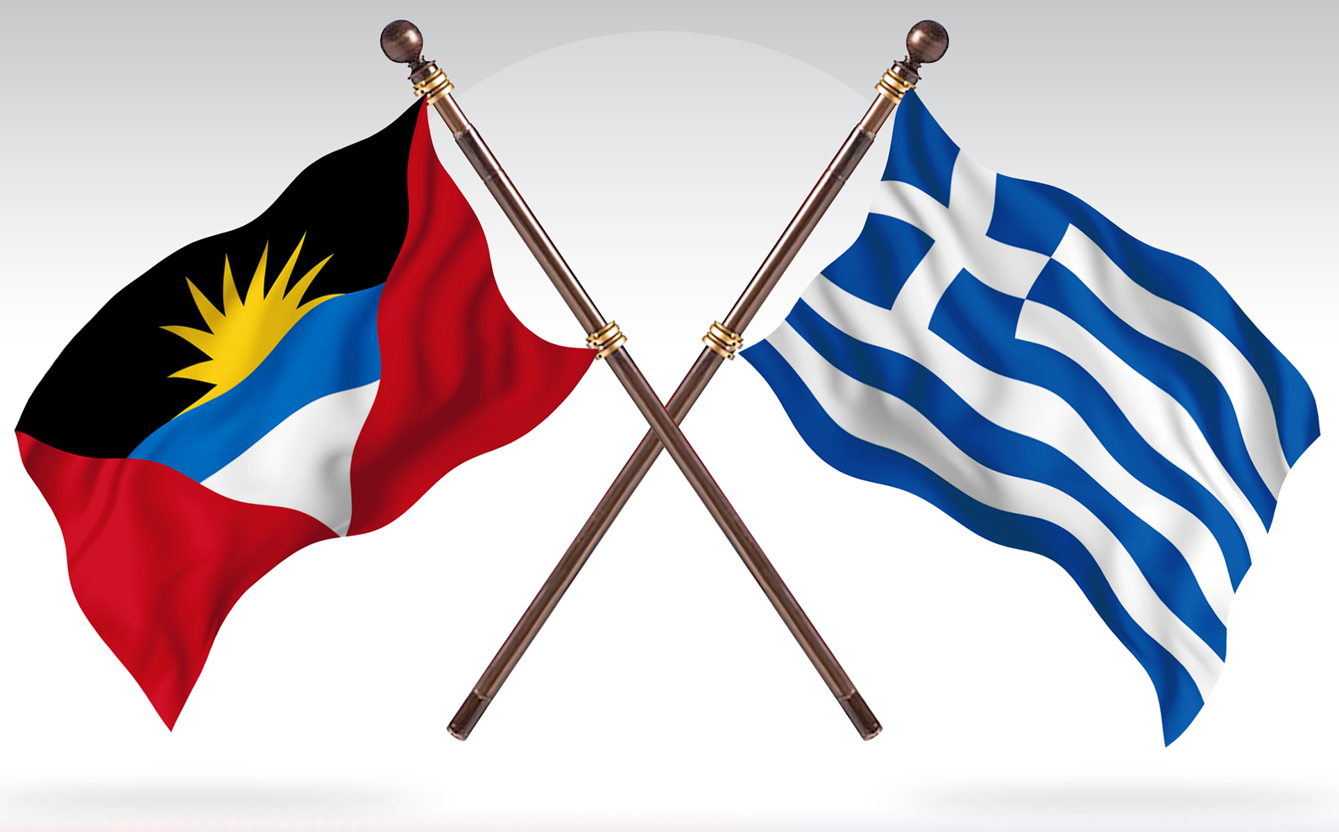 Download Иллюстрация "Antigua versus Greece Two Countries Flags - Illustration" / Antigua versus Greece Two Countries Flags - Illustration - Иллюстрация на тему графика national,patriotic,europe,asia,republic,map,flag,country,cartography,geography,nation,illustration,graphic,vector,state,world,isolated,symbol,border,icon