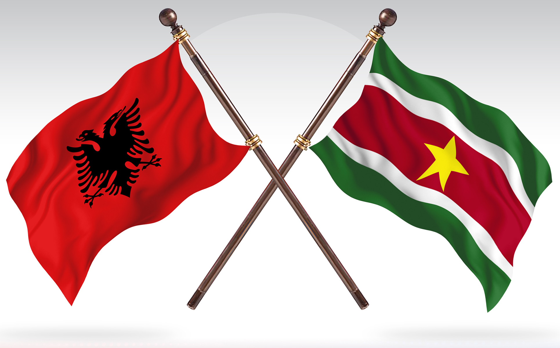 Download Иллюстрация "Albania versus Suriname Two Countries Flags - Illustration" / Albania versus Suriname Two Countries Flags - Illustration - Иллюстрация на тему графика national,patriotic,europe,asia,republic,map,flag,country,cartography,geography,nation,illustration,graphic,vector,state,world,isolated,symbol,border,icon