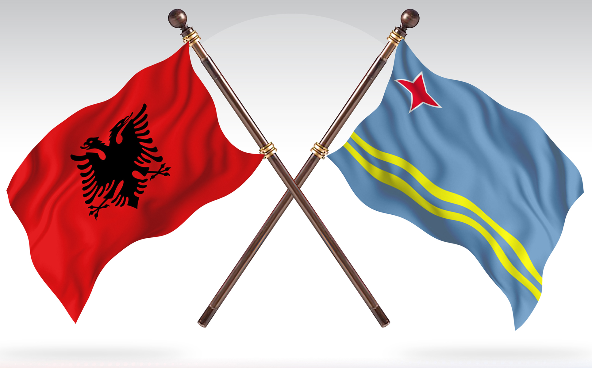 Download Иллюстрация "Albania versus Aruba Two Countries Flags - Illustration" / Albania versus Aruba Two Countries Flags - Illustration - Иллюстрация на тему графика national,patriotic,europe,asia,republic,map,flag,country,cartography,geography,nation,illustration,graphic,vector,state,world,isolated,symbol,border,icon