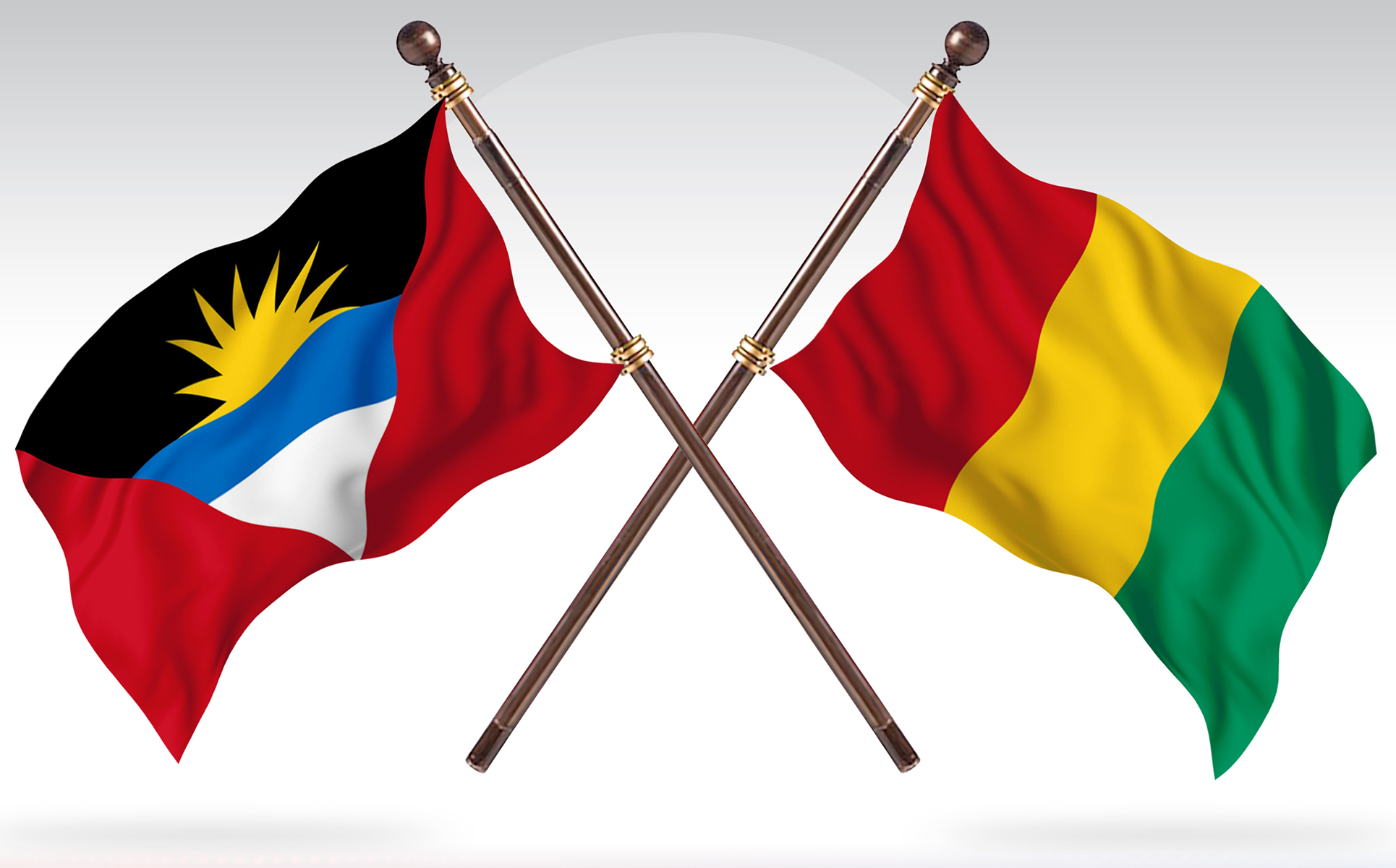 Download Иллюстрация "Antigua versus Guinea Two Countries Flags - Illustration" / Antigua versus Guinea Two Countries Flags - Illustration - Иллюстрация на тему графика national,patriotic,europe,asia,republic,map,flag,country,cartography,geography,nation,illustration,graphic,vector,state,world,isolated,symbol,border,icon