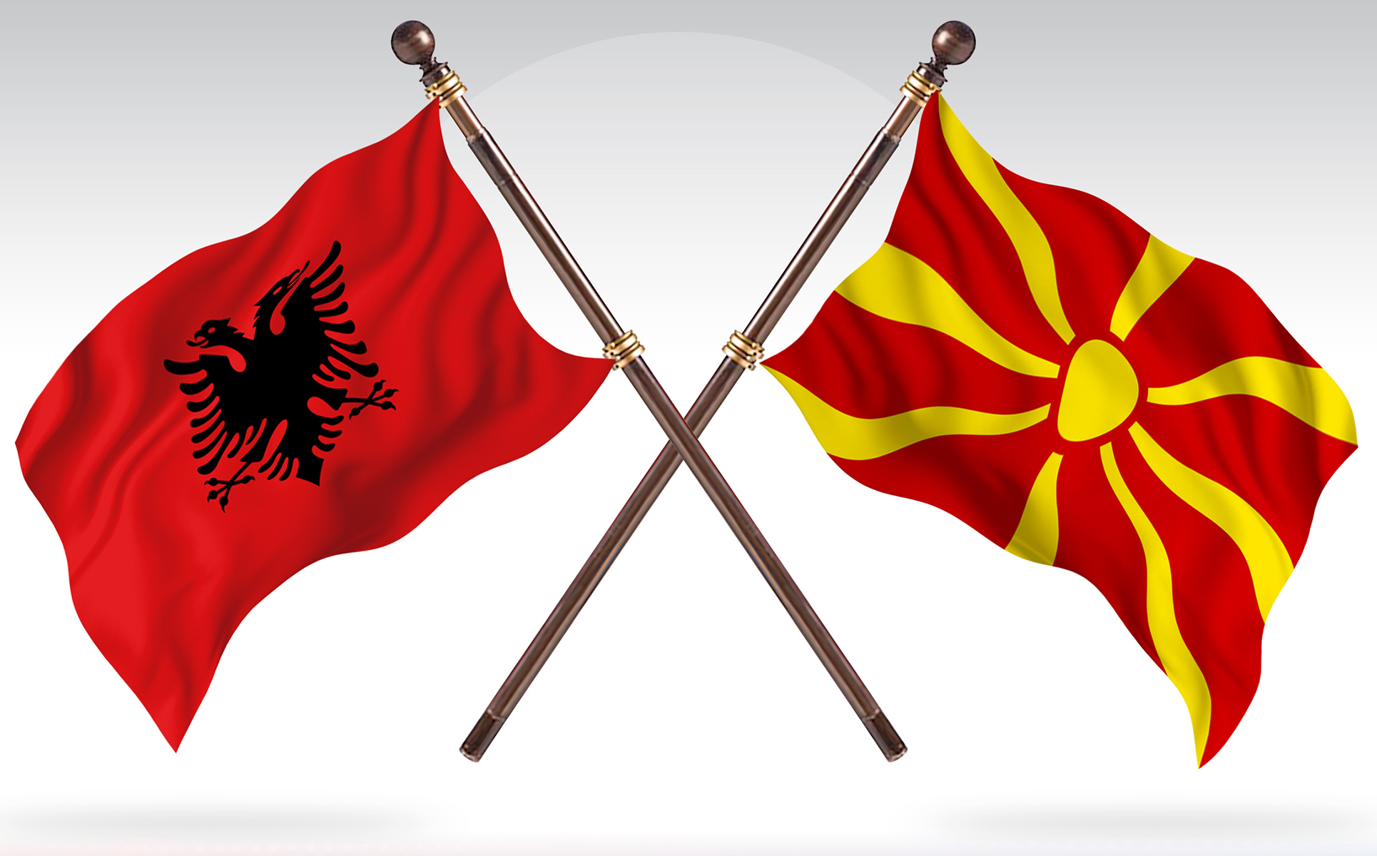Download Иллюстрация "Albania versus Macedonia Two Countries Flags - Illustration" / Albania versus Macedonia Two Countries Flags - Illustration - Иллюстрация на тему графика national,patriotic,europe,asia,republic,map,flag,country,cartography,geography,nation,illustration,graphic,vector,state,world,isolated,symbol,border,icon