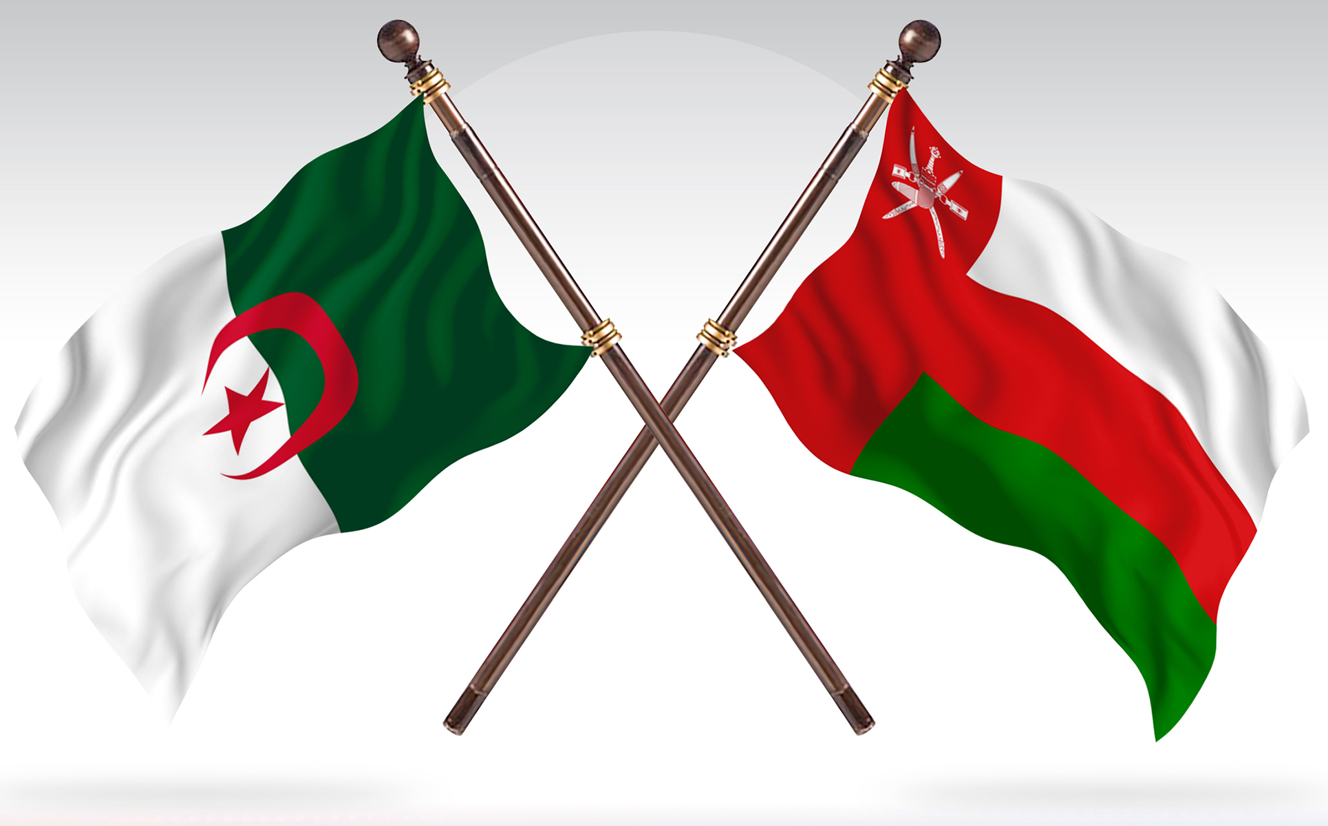 Download Иллюстрация "Algeria versus Oman Two Countries Flags - Illustration" / Algeria versus Oman Two Countries Flags - Illustration - Иллюстрация на тему графика national,patriotic,europe,asia,republic,map,flag,country,cartography,geography,nation,illustration,graphic,vector,state,world,isolated,symbol,border,icon