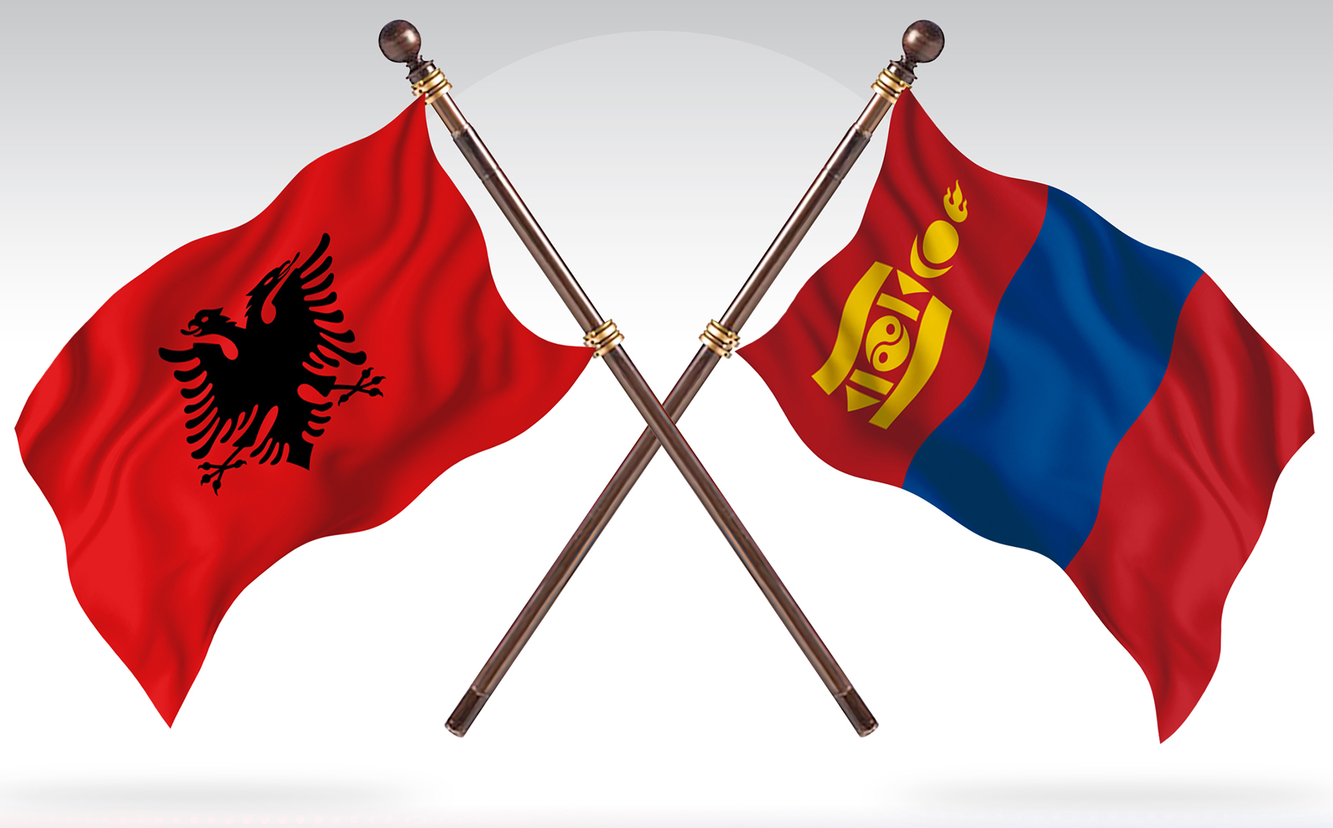Download Иллюстрация "Albania versus Mongolia Two Countries Flags - Illustration" / Albania versus Mongolia Two Countries Flags - Illustration - Иллюстрация на тему графика national,patriotic,europe,asia,republic,map,flag,country,cartography,geography,nation,illustration,graphic,vector,state,world,isolated,symbol,border,icon