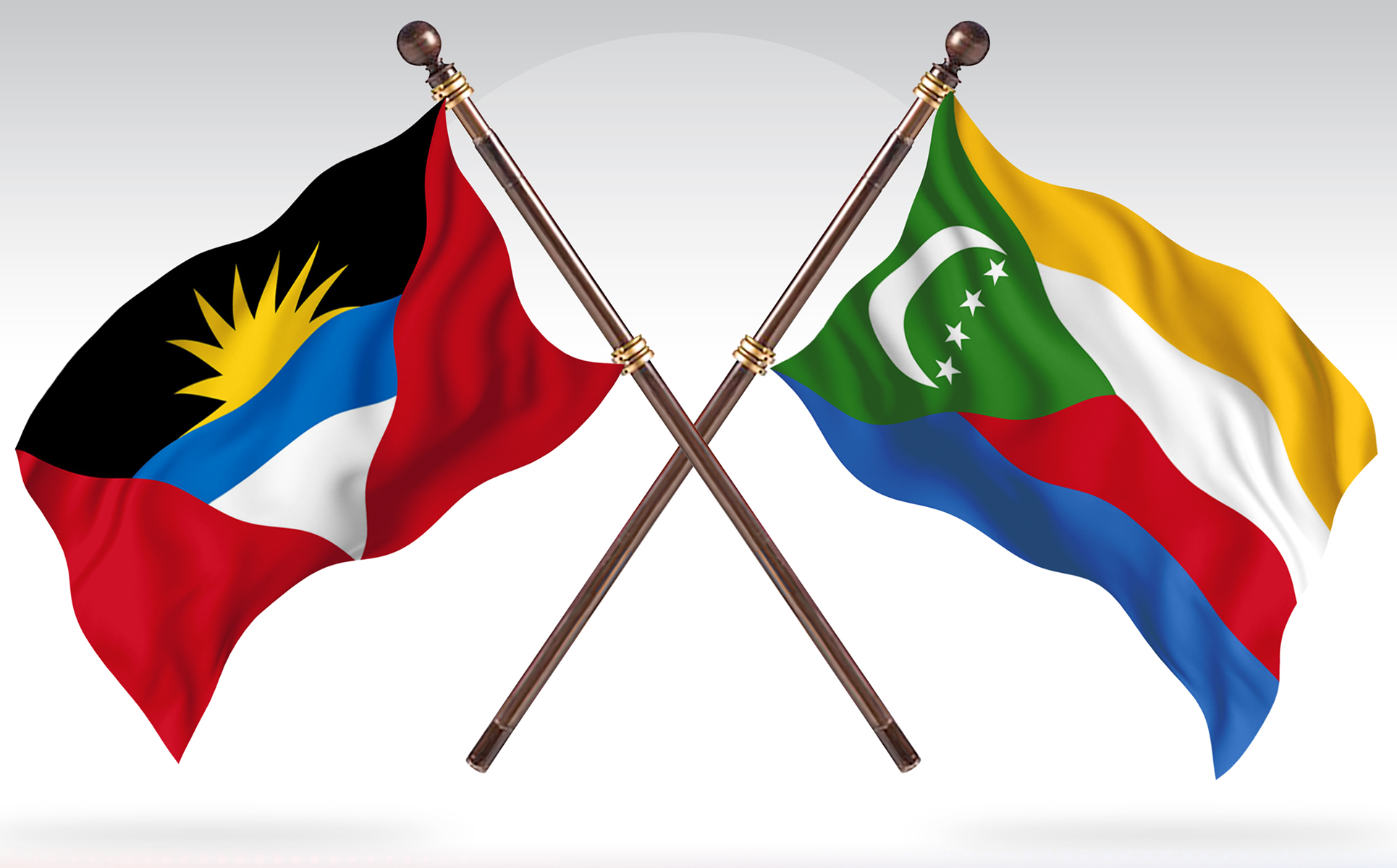 Download Иллюстрация "Antigua versus Comoros Two Countries Flags - Illustration" / Antigua versus Comoros Two Countries Flags - Illustration - Иллюстрация на тему графика national,patriotic,europe,asia,republic,map,flag,country,cartography,geography,nation,illustration,graphic,vector,state,world,isolated,symbol,border,icon