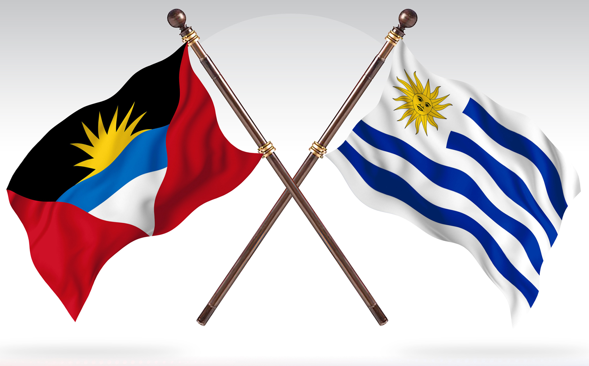 Download Иллюстрация "Antigua versus Uruguay Two Countries Flags - Illustration" / Antigua versus Uruguay Two Countries Flags - Illustration - Иллюстрация на тему графика national,patriotic,europe,asia,republic,map,flag,country,cartography,geography,nation,illustration,graphic,vector,state,world,isolated,symbol,border,icon