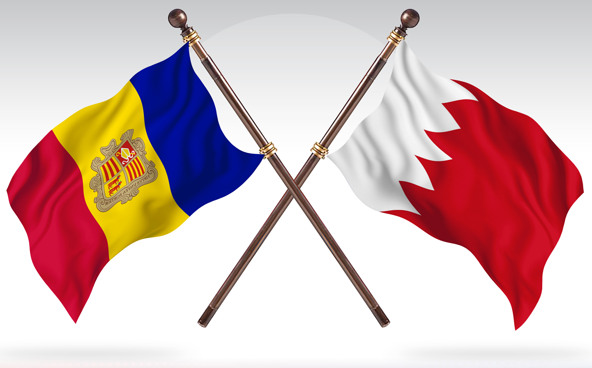 Download Иллюстрация "Andorra versus Bahrain Two Countries Flags - Illustration" / Andorra versus Bahrain Two Countries Flags - Illustration - Иллюстрация на тему графика national,patriotic,europe,asia,republic,map,flag,country,cartography,geography,nation,illustration,graphic,vector,state,world,isolated,symbol,border,icon