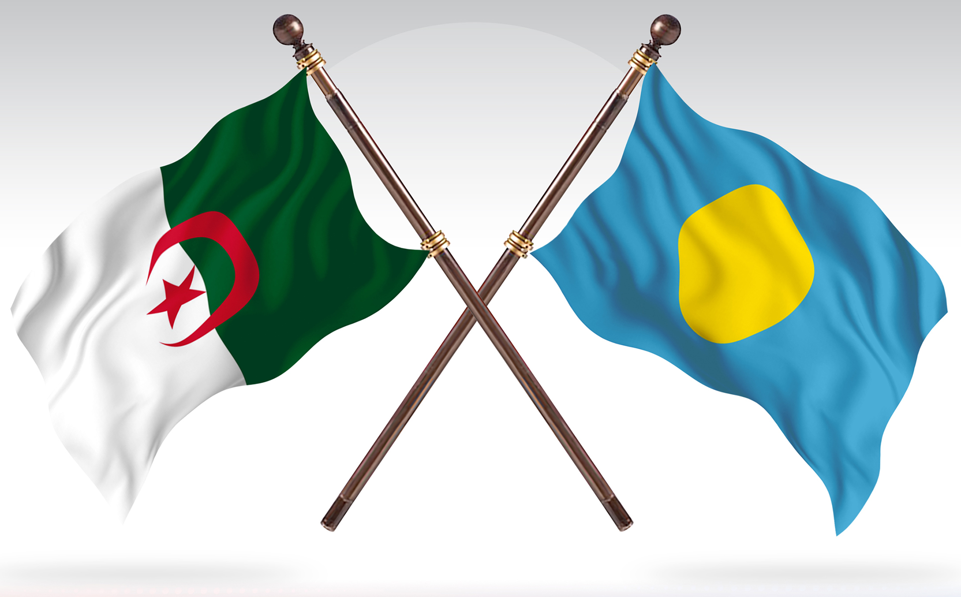 Download Иллюстрация "Algeria versus Palau Two Countries Flags - Illustration" / Algeria versus Palau Two Countries Flags - Illustration - Иллюстрация на тему графика national,patriotic,europe,asia,republic,map,flag,country,cartography,geography,nation,illustration,graphic,vector,state,world,isolated,symbol,border,icon