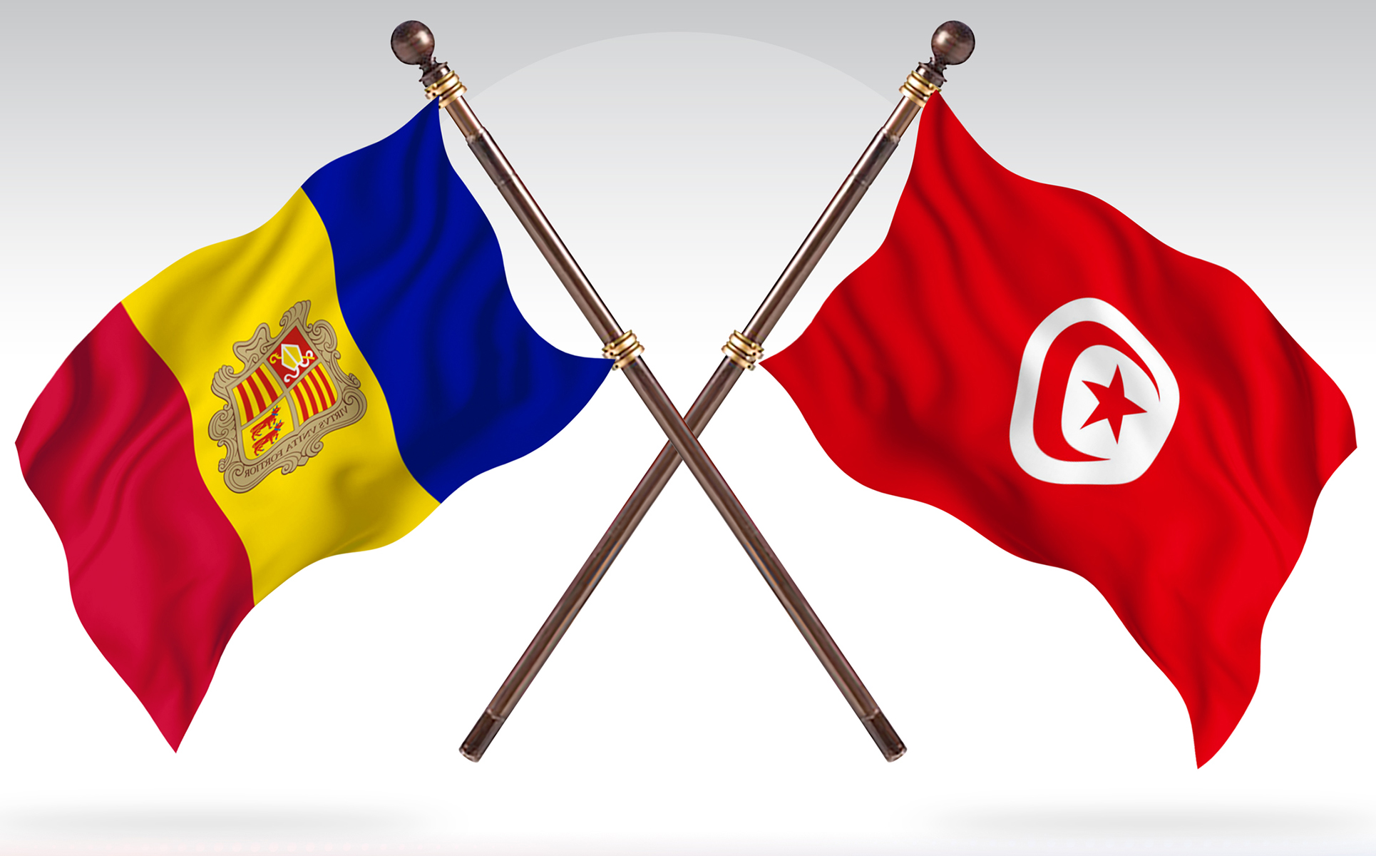 Download Иллюстрация "Andorra versus Tunisia Two Countries Flags - Illustration" / Andorra versus Tunisia Two Countries Flags - Illustration - Иллюстрация на тему графика national,patriotic,europe,asia,republic,map,flag,country,cartography,geography,nation,illustration,graphic,vector,state,world,isolated,symbol,border,icon