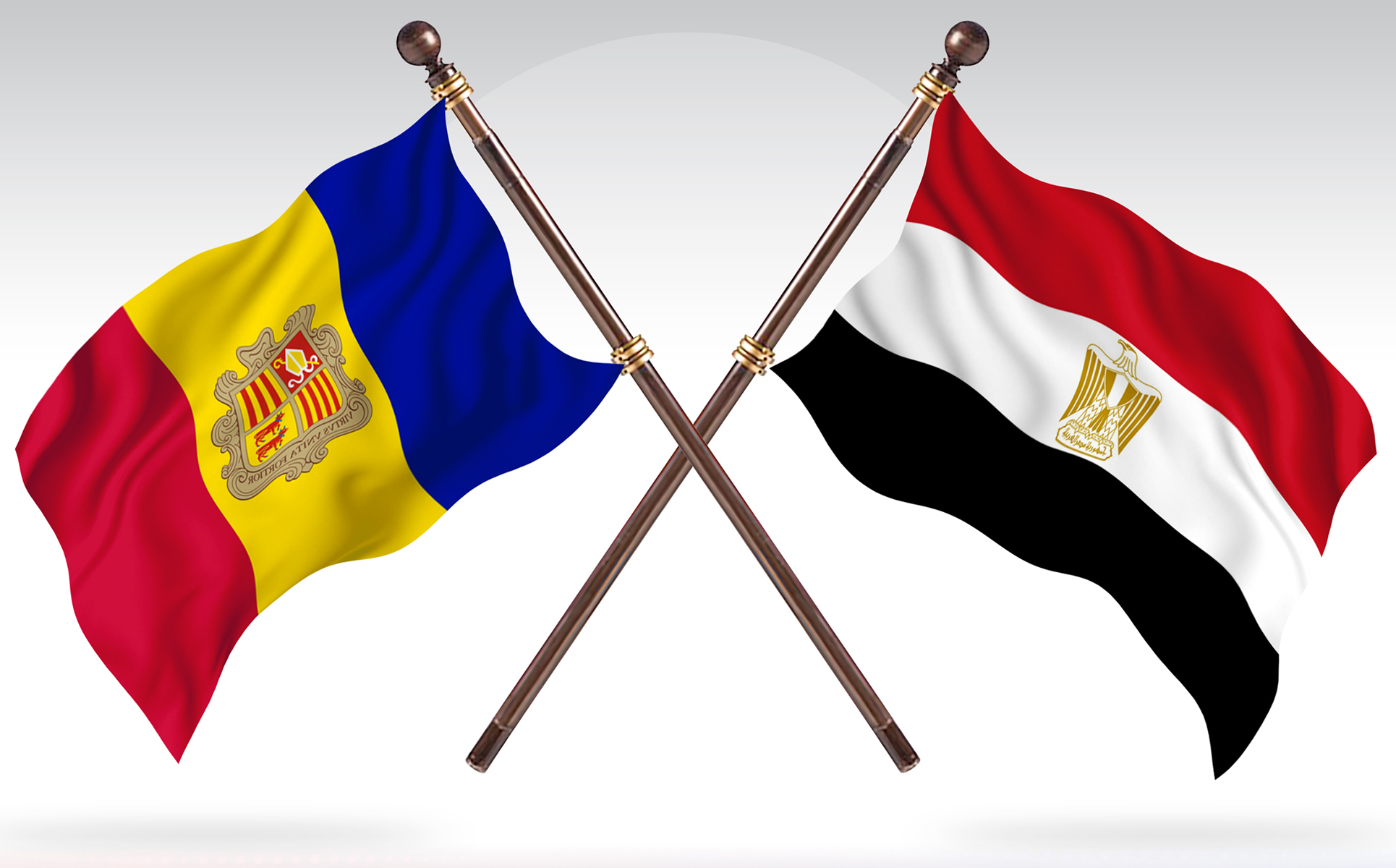 Download Иллюстрация "Andorra versus Egypt Two Countries Flags - Illustration" / Andorra versus Egypt Two Countries Flags - Illustration - Иллюстрация на тему графика national,patriotic,europe,asia,republic,map,flag,country,cartography,geography,nation,illustration,graphic,vector,state,world,isolated,symbol,border,icon