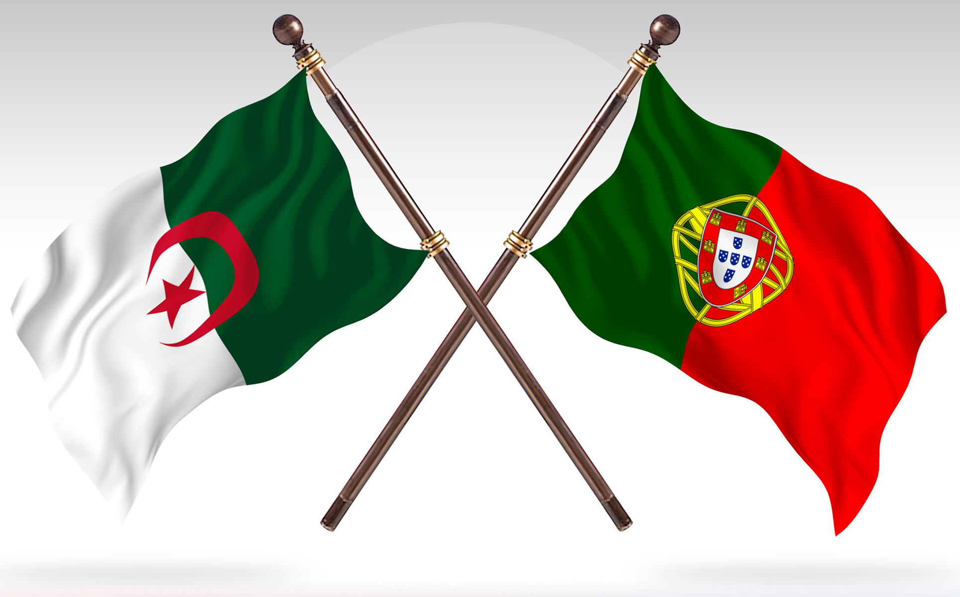 Download Иллюстрация "Algeria versus Portugal Two Countries Flags - Illustration" / Algeria versus Portugal Two Countries Flags - Illustration - Иллюстрация на тему графика national,patriotic,europe,asia,republic,map,flag,country,cartography,geography,nation,illustration,graphic,vector,state,world,isolated,symbol,border,icon