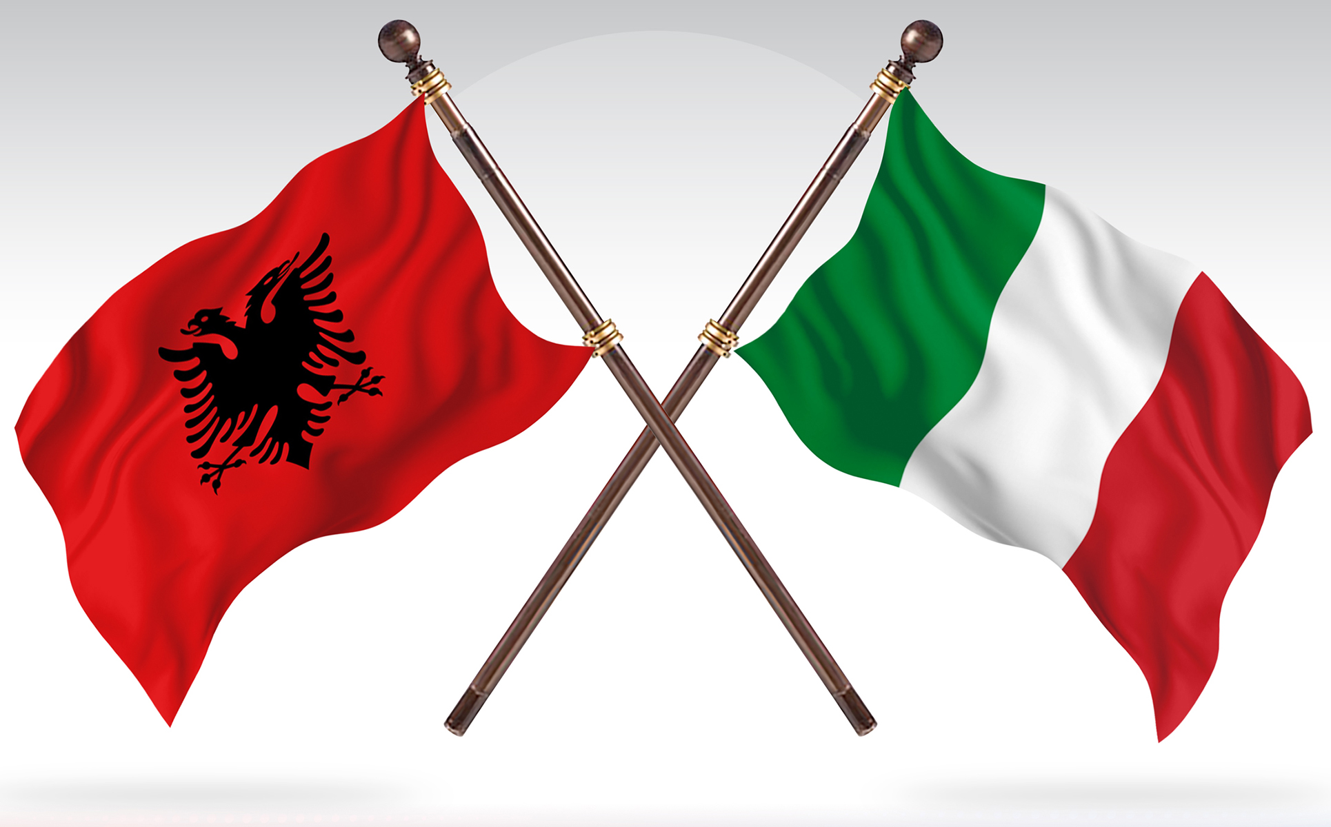 Download Иллюстрация "Albania versus Italy Two Countries Flags - Illustration" / Albania versus Italy Two Countries Flags - Illustration - Иллюстрация на тему графика national,patriotic,europe,asia,republic,map,flag,country,cartography,geography,nation,illustration,graphic,vector,state,world,isolated,symbol,border,icon