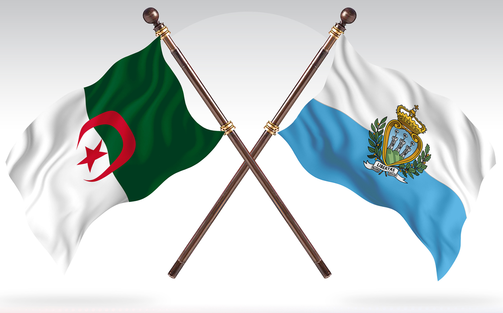 Download Иллюстрация "Algeria versus San Marino Two Countries Flags - Illustration" / Algeria versus San Marino Two Countries Flags - Illustration - Иллюстрация на тему графика national,patriotic,europe,asia,republic,map,flag,country,cartography,geography,nation,illustration,graphic,vector,state,world,isolated,symbol,border,icon