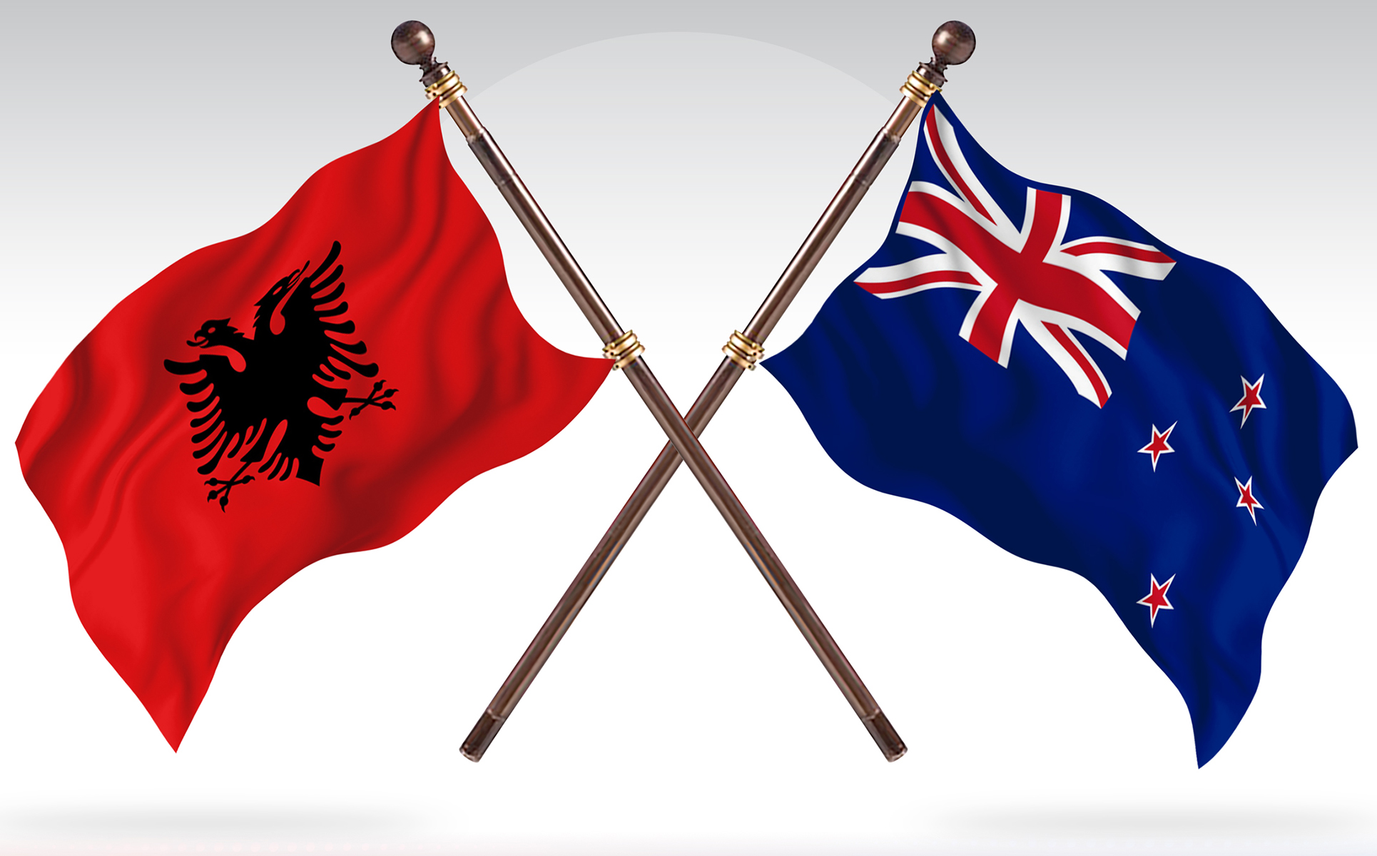 Download Иллюстрация "Albania versus New Zealand Two Countries Flags - Illustration" / Albania versus New Zealand Two Countries Flags - Illustration - Иллюстрация на тему графика national,patriotic,europe,asia,republic,map,flag,country,cartography,geography,nation,illustration,graphic,vector,state,world,isolated,symbol,border,icon