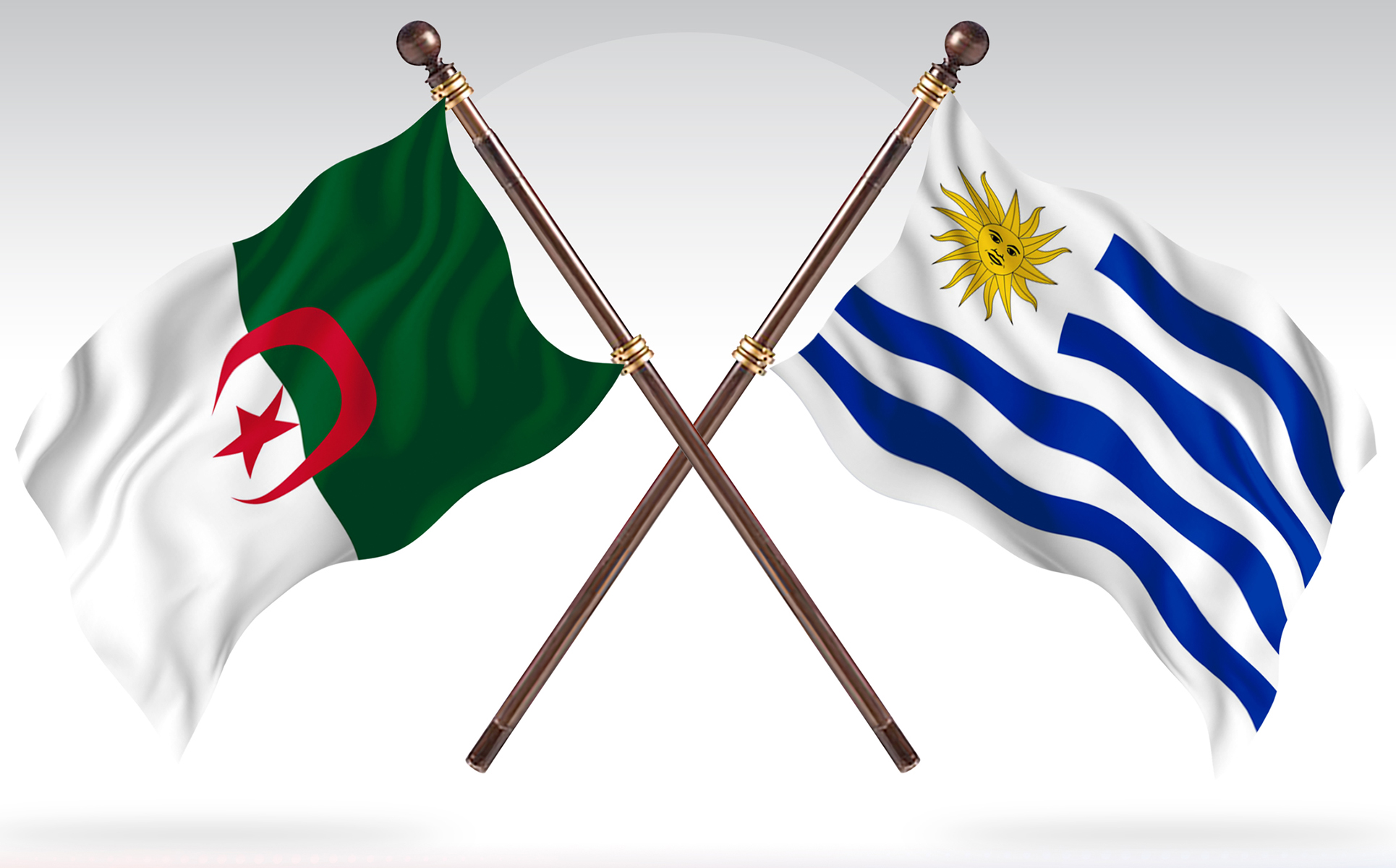 Download Иллюстрация "Algeria versus Uruguay Two Countries Flags - Illustration" / Algeria versus Uruguay Two Countries Flags - Illustration - Иллюстрация на тему графика national,patriotic,europe,asia,republic,map,flag,country,cartography,geography,nation,illustration,graphic,vector,state,world,isolated,symbol,border,icon