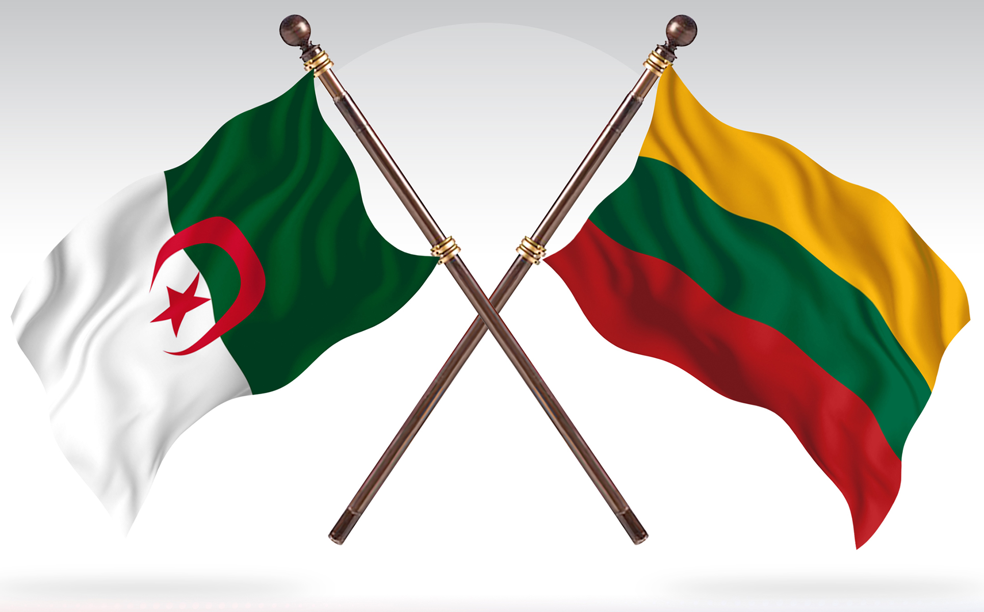 Download Иллюстрация "Algeria versus Lithuania Two Countries Flags - Illustration" / Algeria versus Lithuania Two Countries Flags - Illustration - Иллюстрация на тему графика national,patriotic,europe,asia,republic,map,flag,country,cartography,geography,nation,illustration,graphic,vector,state,world,isolated,symbol,border,icon