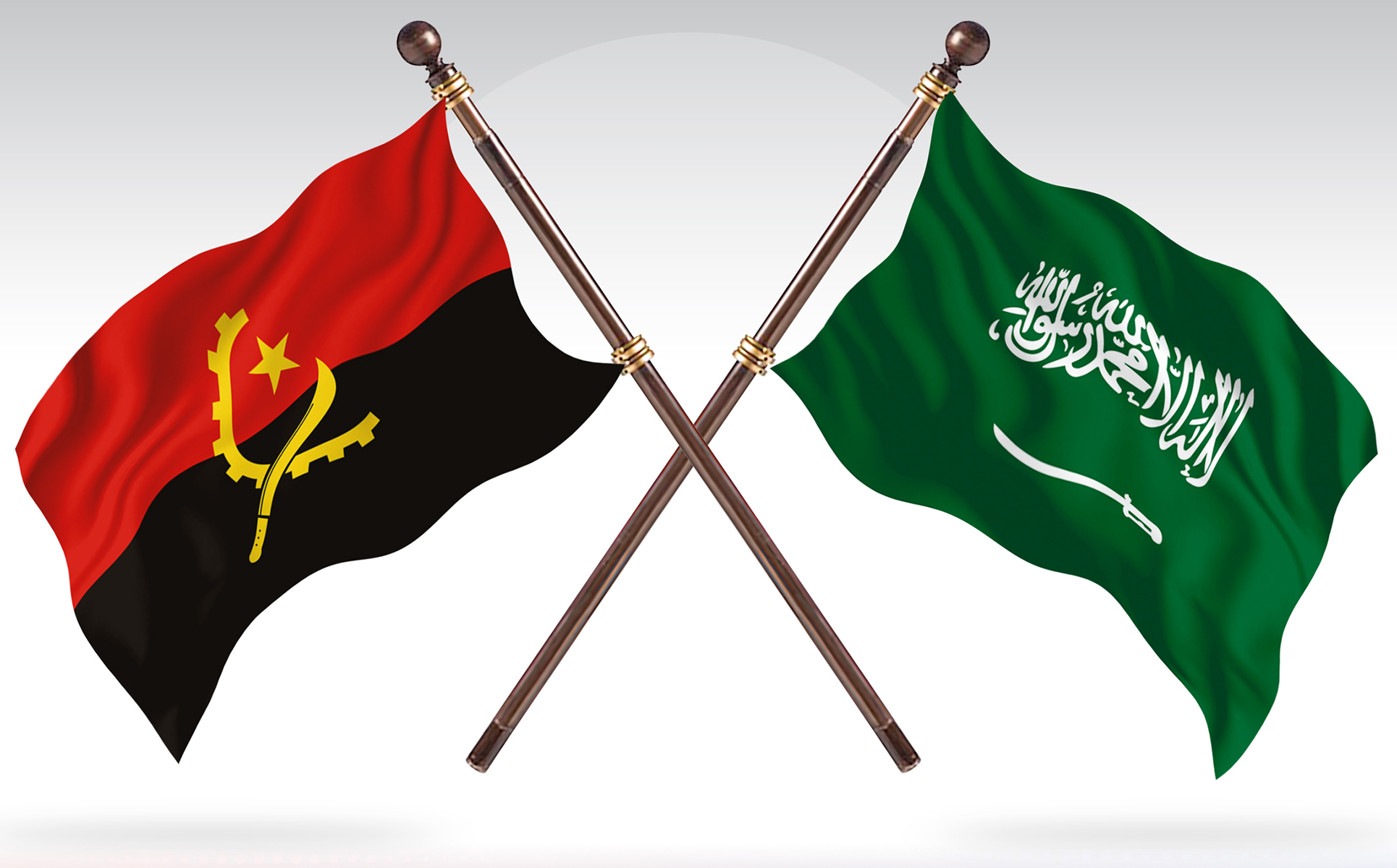 Download Иллюстрация "Angola versus Saudi Arabia Two Countries Flags - Illustration" / Angola versus Saudi Arabia Two Countries Flags - Illustration - Иллюстрация на тему графика national,patriotic,europe,asia,republic,map,flag,country,cartography,geography,nation,illustration,graphic,vector,state,world,isolated,symbol,border,icon