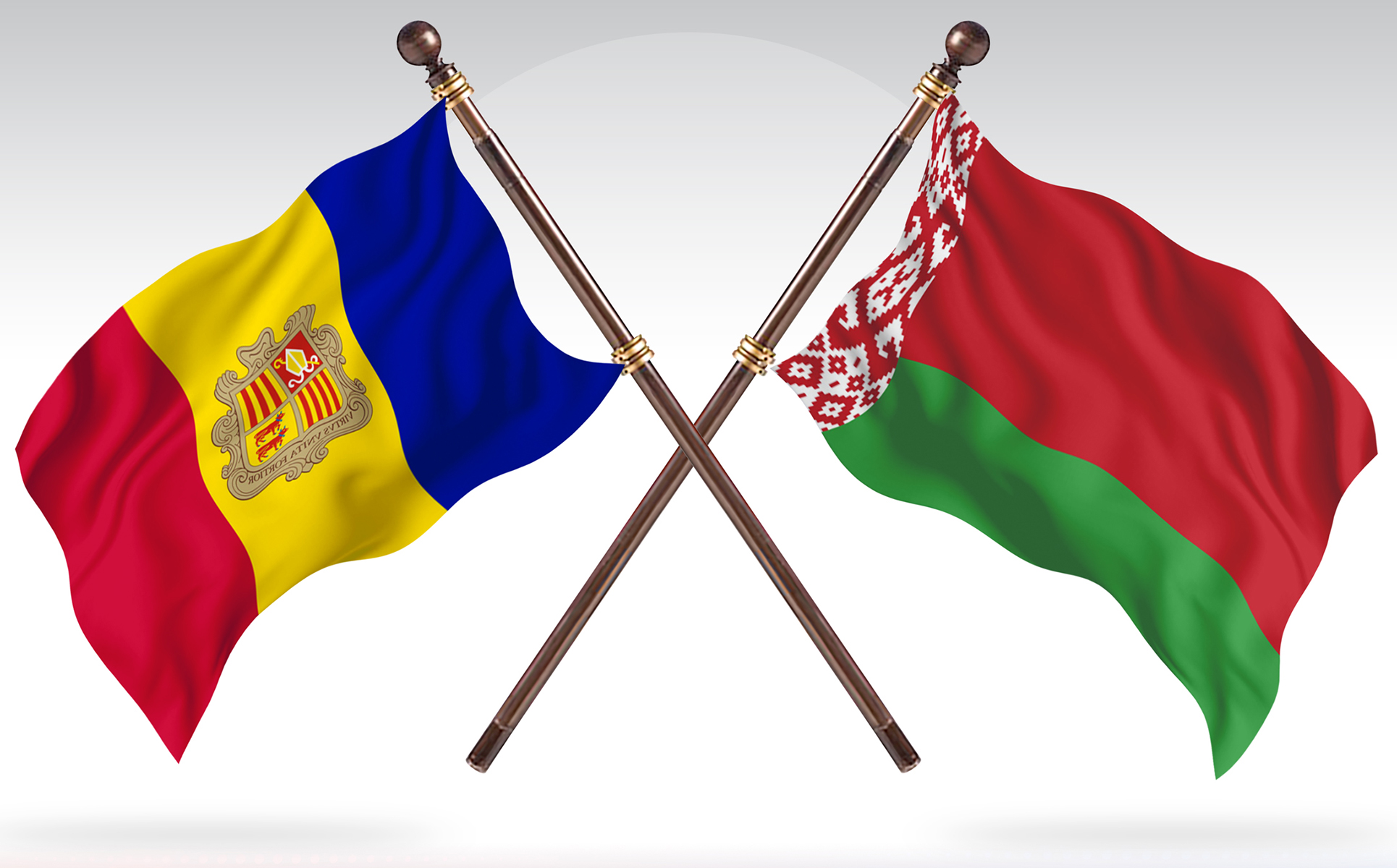 Download Иллюстрация "Andorra versus Belarus Two Countries Flags - Illustration" / Andorra versus Belarus Two Countries Flags - Illustration - Иллюстрация на тему графика national,patriotic,europe,asia,republic,map,flag,country,cartography,geography,nation,illustration,graphic,vector,state,world,isolated,symbol,border,icon