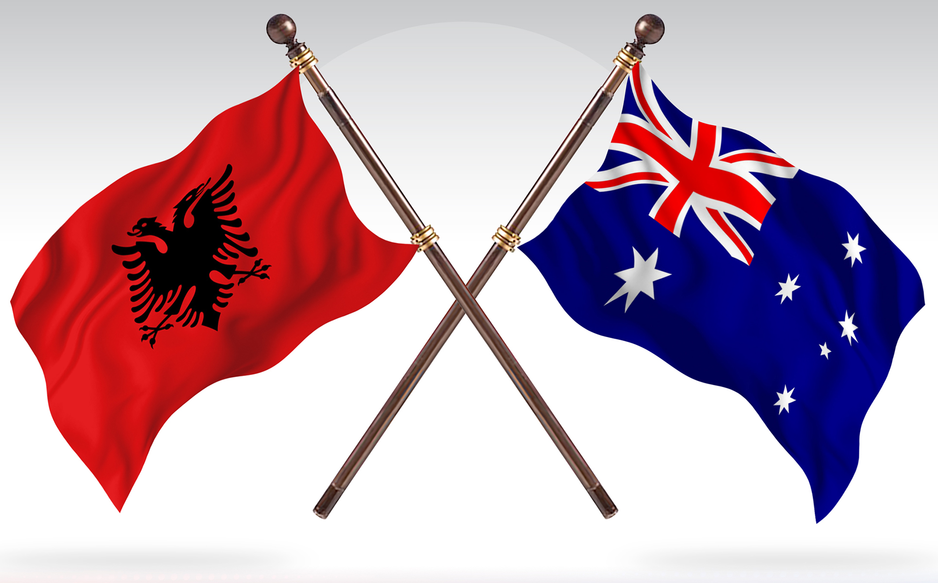 Download Иллюстрация "Albania versus Australia Two Countries Flags - Illustration" / Albania versus Australia Two Countries Flags - Illustration - Иллюстрация на тему графика national,patriotic,europe,asia,republic,map,flag,country,cartography,geography,nation,illustration,graphic,vector,state,world,isolated,symbol,border,icon