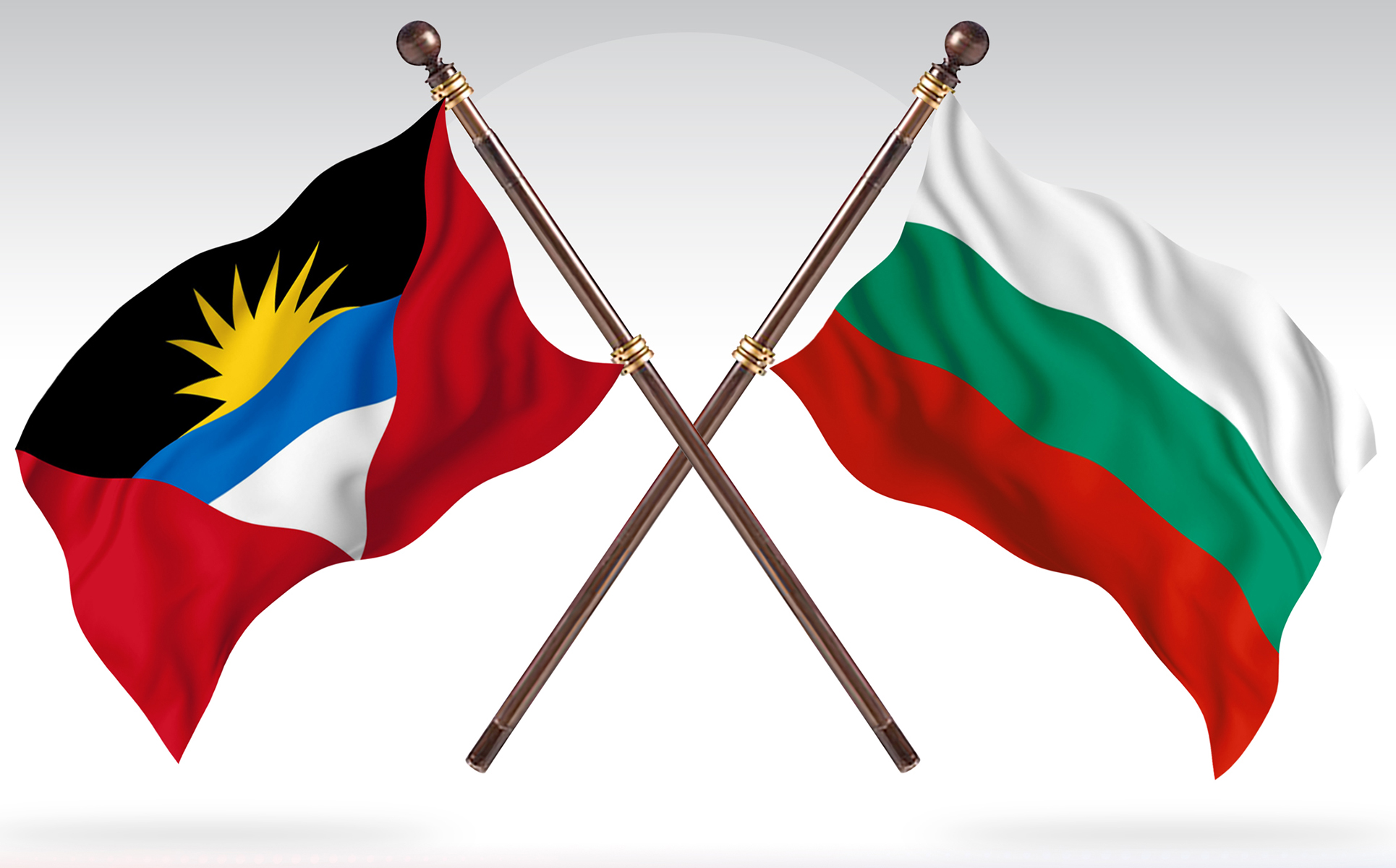 Download Иллюстрация "Antigua versus Bulgaria Two Countries Flags - Illustration" / Antigua versus Bulgaria Two Countries Flags - Illustration - Иллюстрация на тему графика national,patriotic,europe,asia,republic,map,flag,country,cartography,geography,nation,illustration,graphic,vector,state,world,isolated,symbol,border,icon