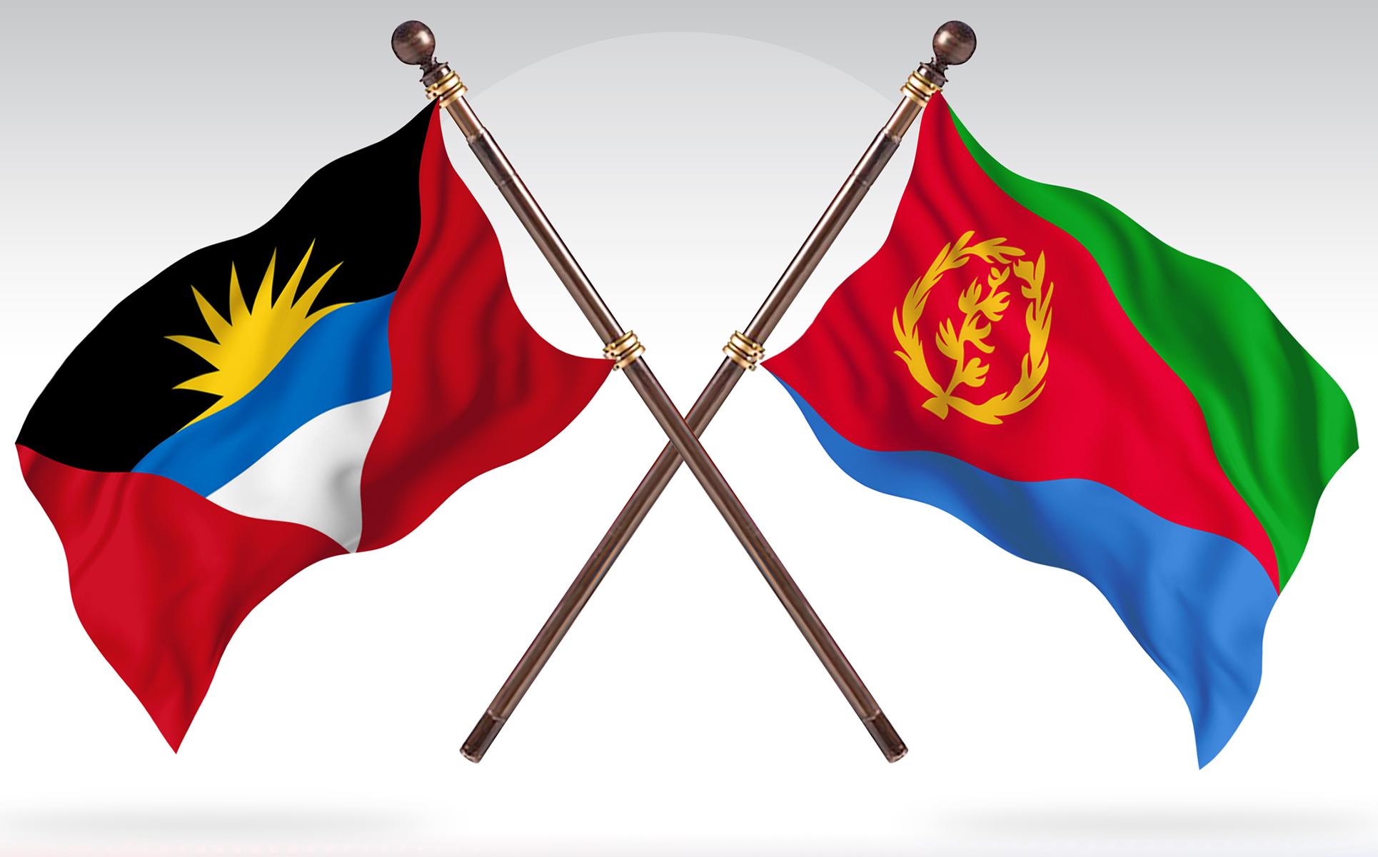 Download Иллюстрация "Antigua versus Eritrea Two Countries Flags - Illustration" / Antigua versus Eritrea Two Countries Flags - Illustration - Иллюстрация на тему графика national,patriotic,europe,asia,republic,map,flag,country,cartography,geography,nation,illustration,graphic,vector,state,world,isolated,symbol,border,icon