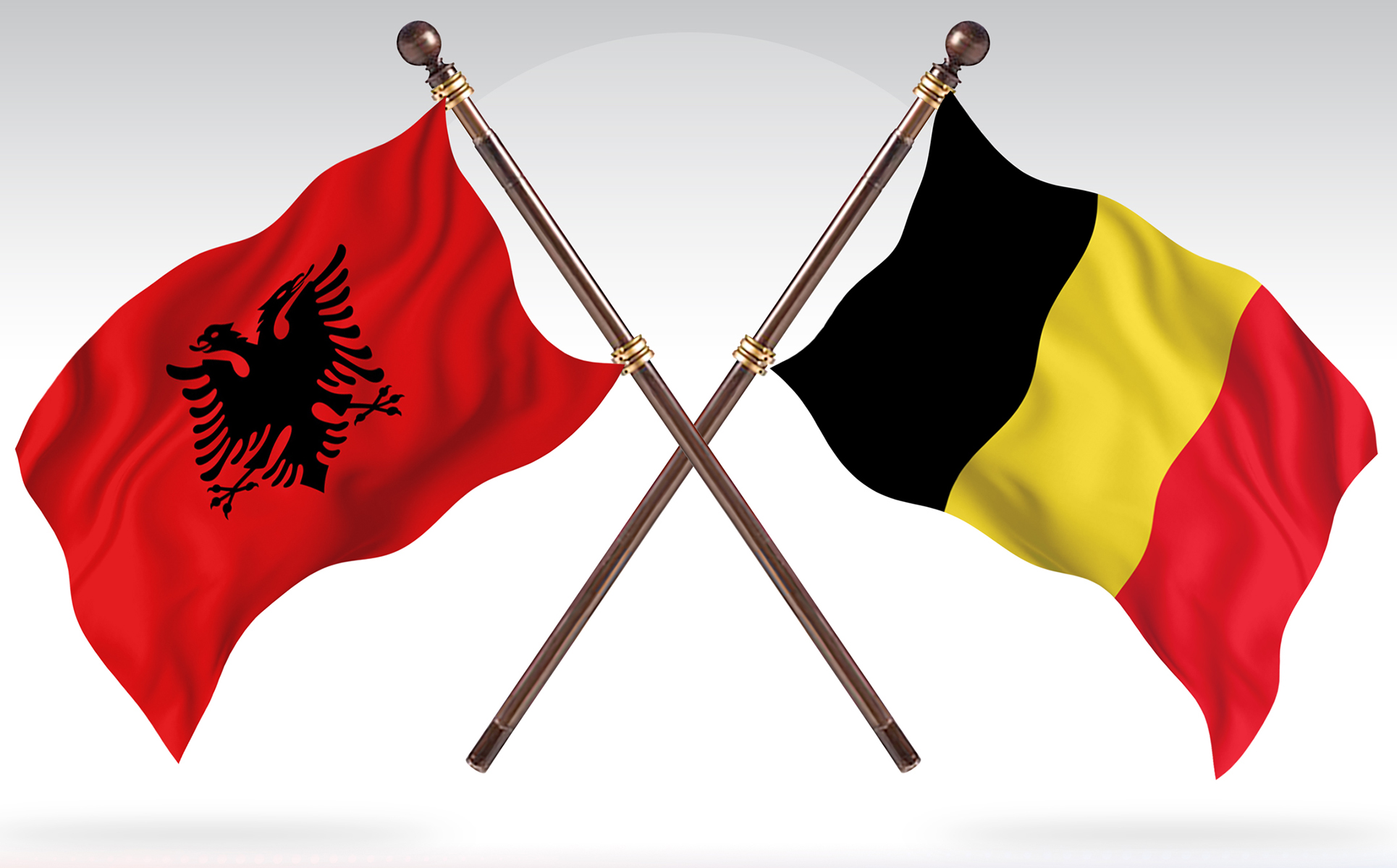 Download Иллюстрация "Albania versus Belgium Two Countries Flags - Illustration" / Albania versus Belgium Two Countries Flags - Illustration - Иллюстрация на тему графика national,patriotic,europe,asia,republic,map,flag,country,cartography,geography,nation,illustration,graphic,vector,state,world,isolated,symbol,border,icon